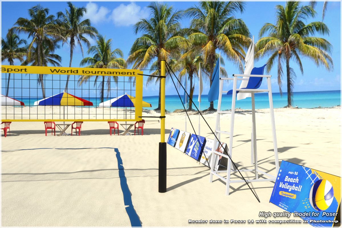 STZ Beach volleyball court for Poser by N/A