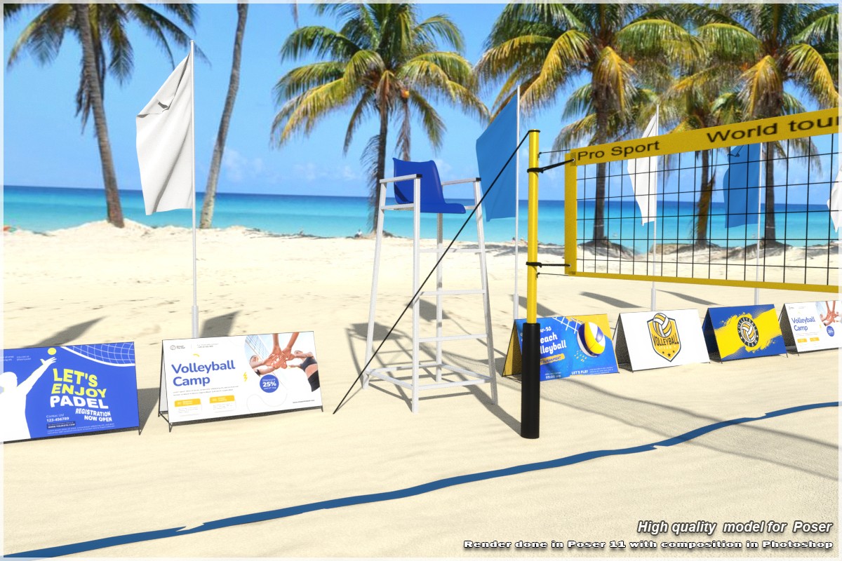 STZ Beach volleyball court for Poser by N/A