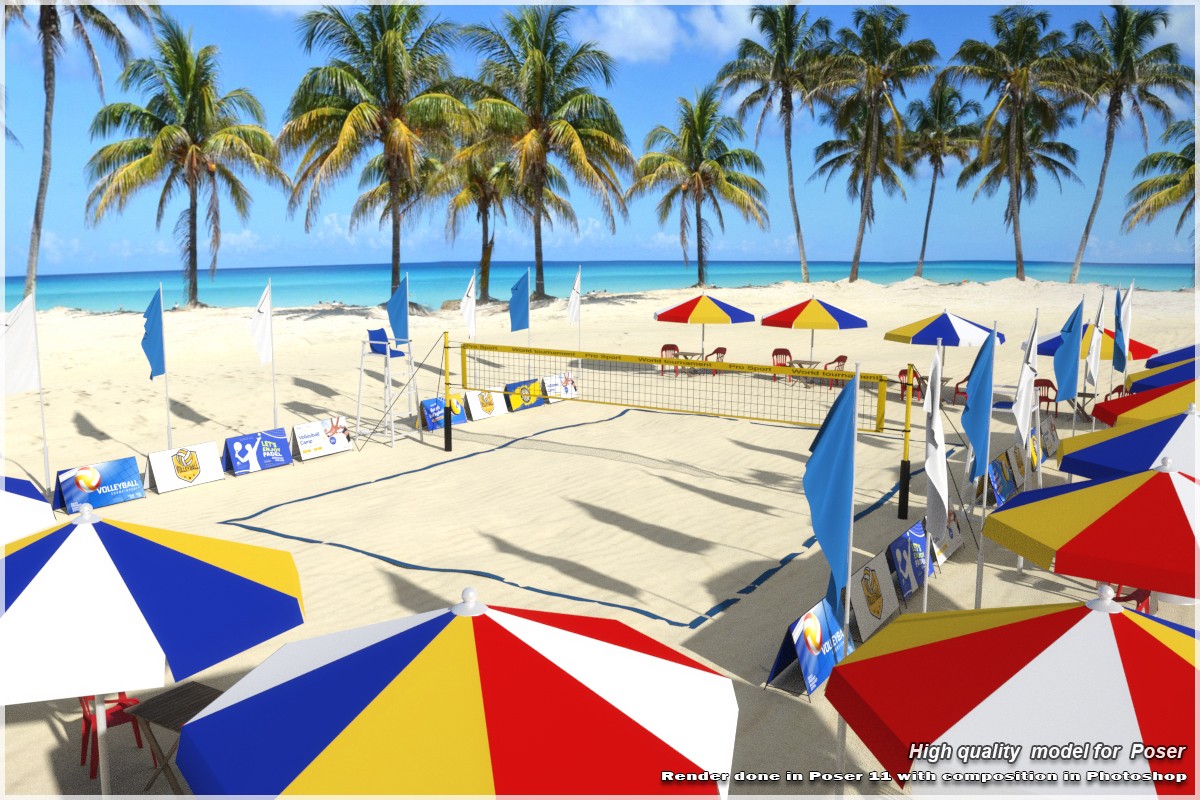 STZ Beach volleyball court for Poser by N/A