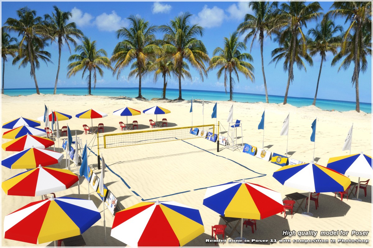 STZ Beach volleyball court for Poser by N/A