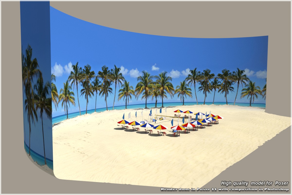 STZ Beach volleyball court for Poser by N/A