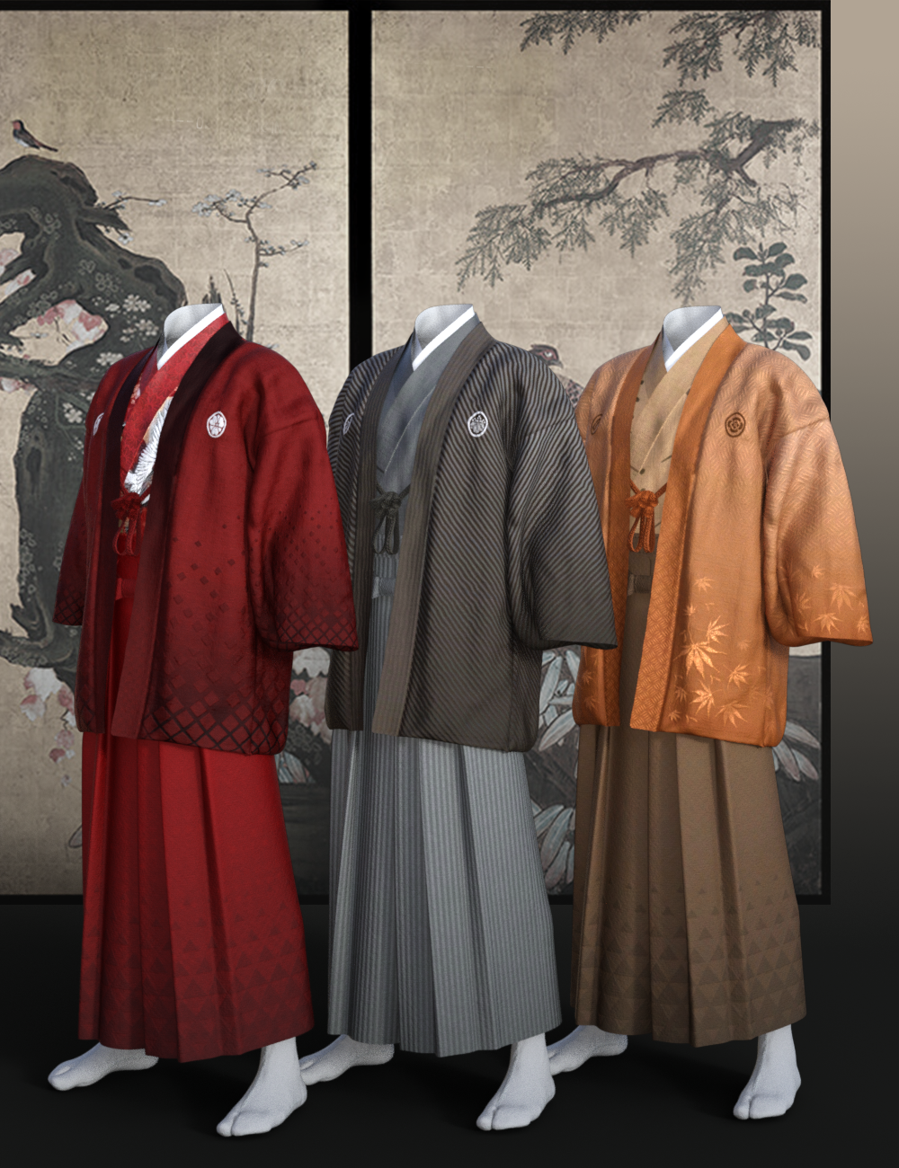 Hakama&Haori dForce Wardrobe Set for G8M and G9 by N/A