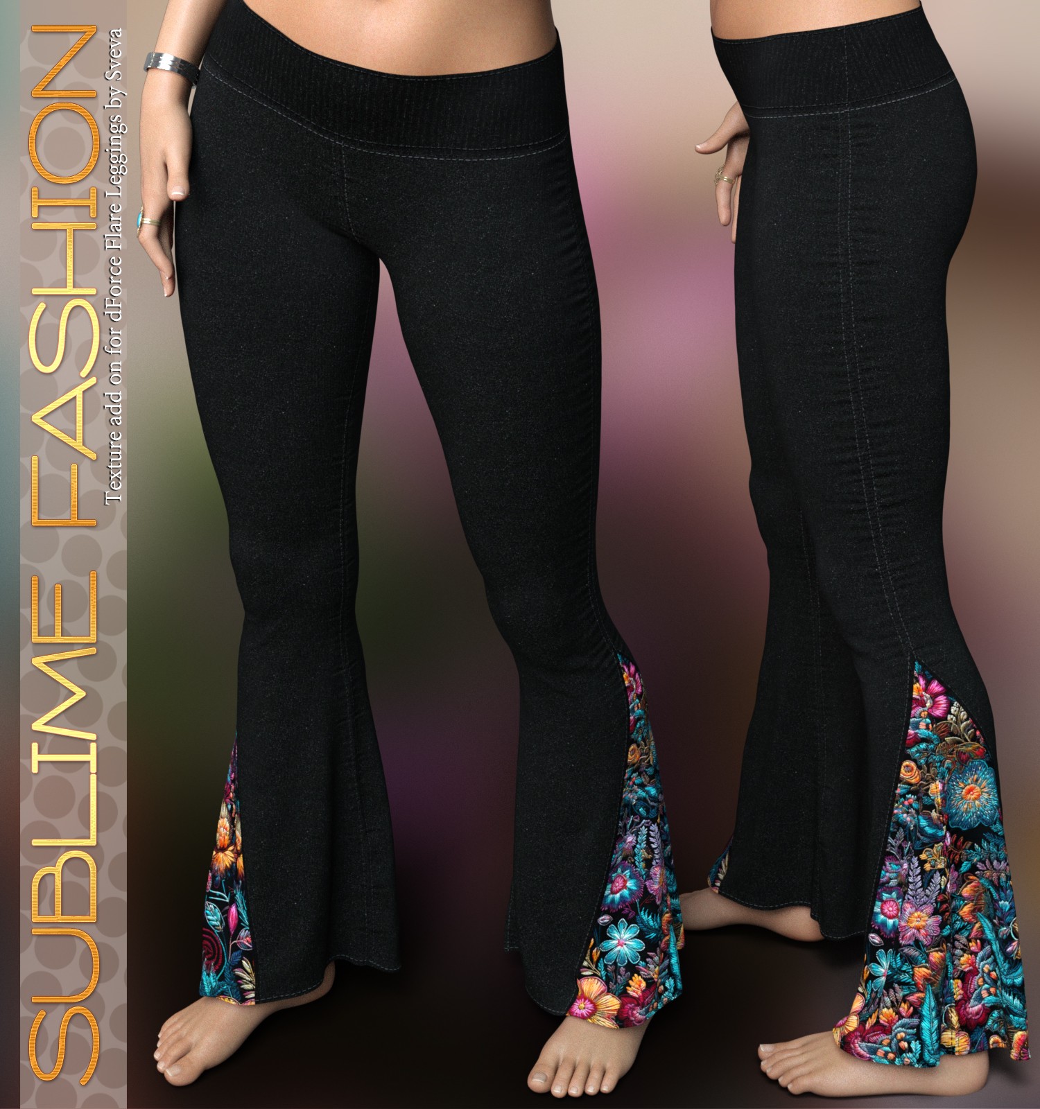 Sublime Fashion for dForce Flare Leggings G8G8.1F by Sveva by N/A