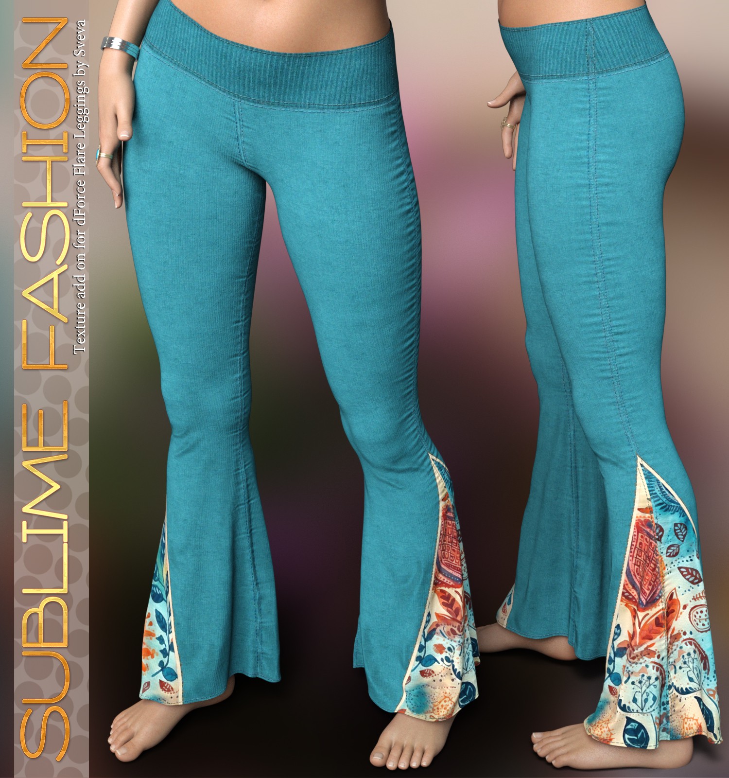 Sublime Fashion for dForce Flare Leggings G8G8.1F by Sveva by N/A