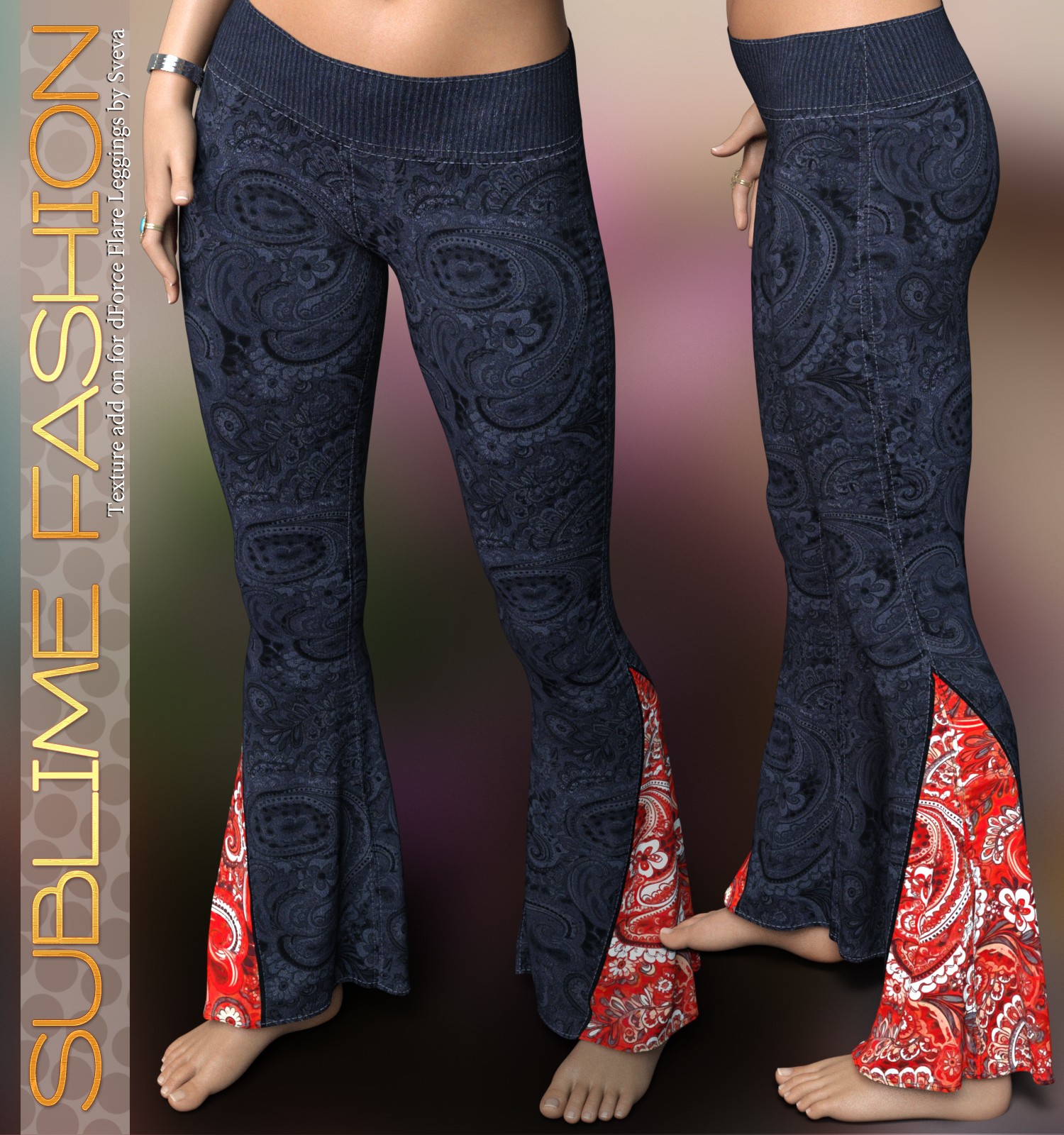 Sublime Fashion for dForce Flare Leggings G8G8.1F by Sveva by N/A