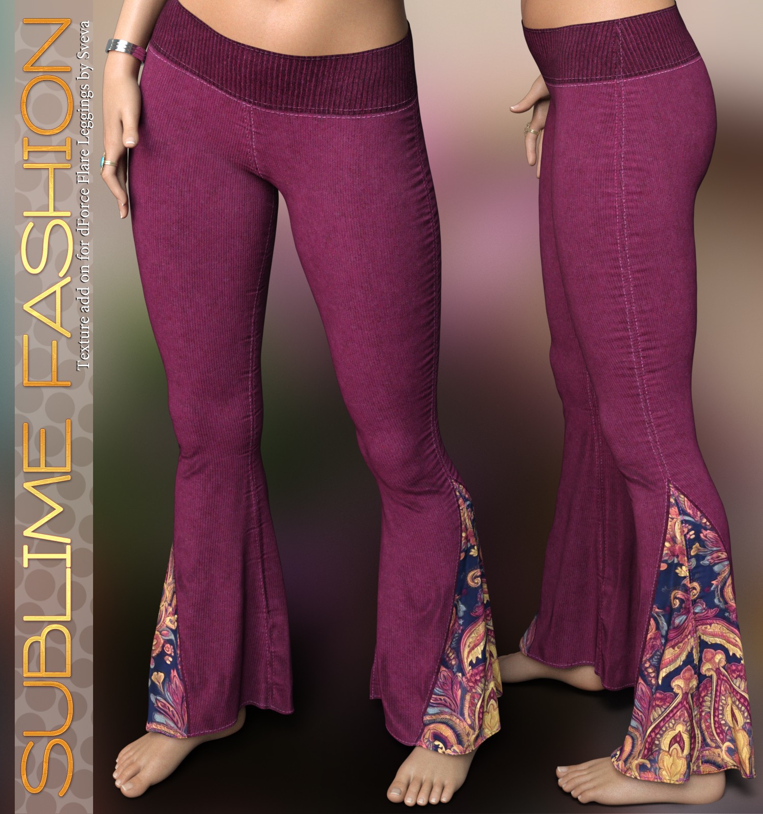 Sublime Fashion for dForce Flare Leggings G8G8.1F by Sveva by N/A