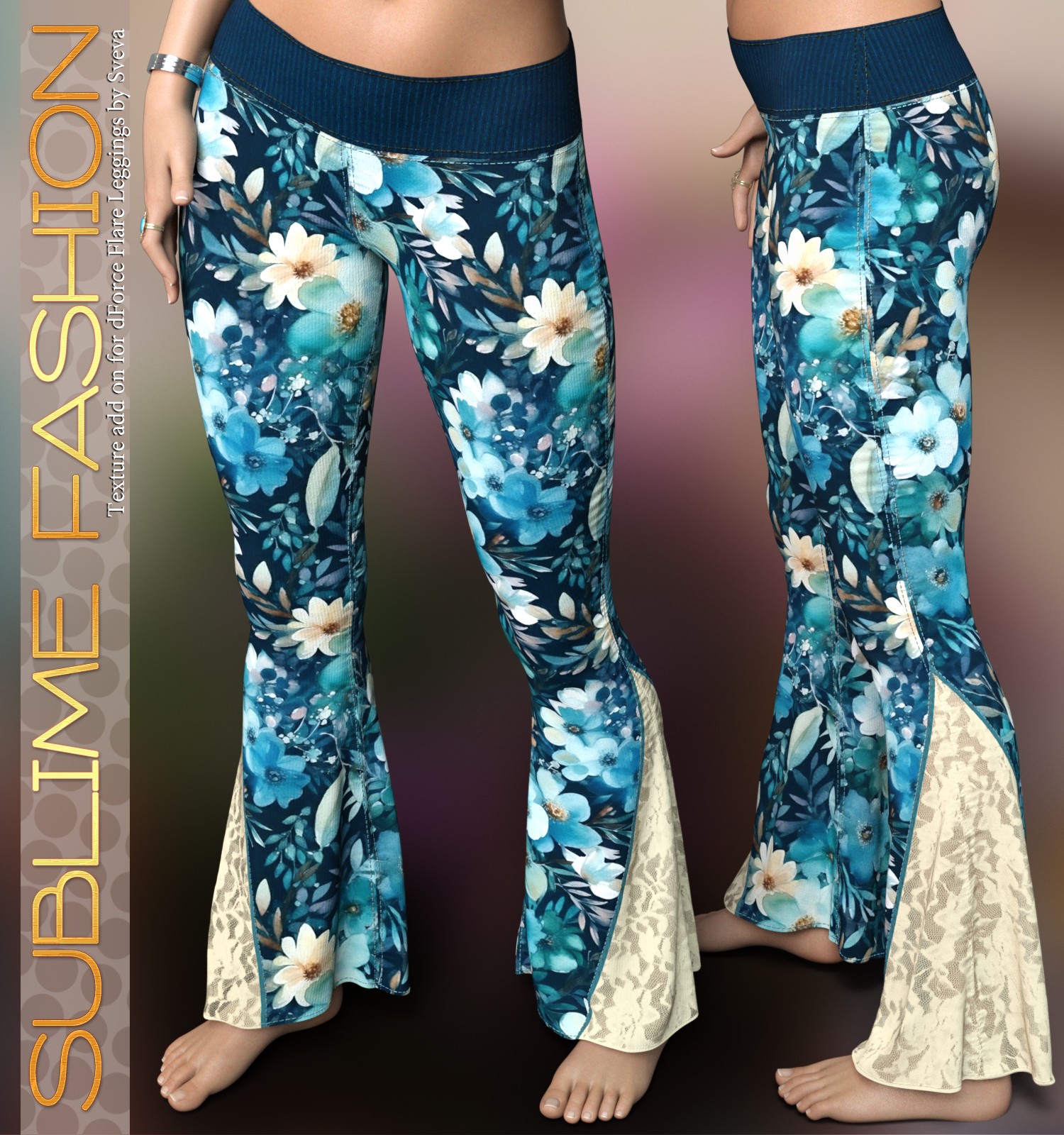 Sublime Fashion for dForce Flare Leggings G8G8.1F by Sveva by N/A