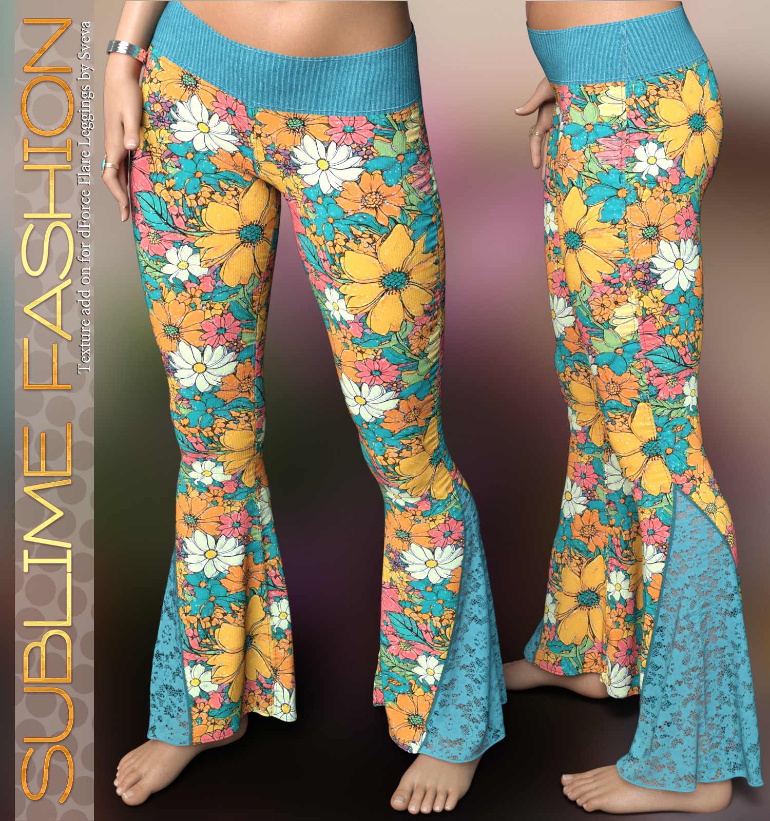 Sublime Fashion for dForce Flare Leggings G8G8.1F by Sveva by N/A