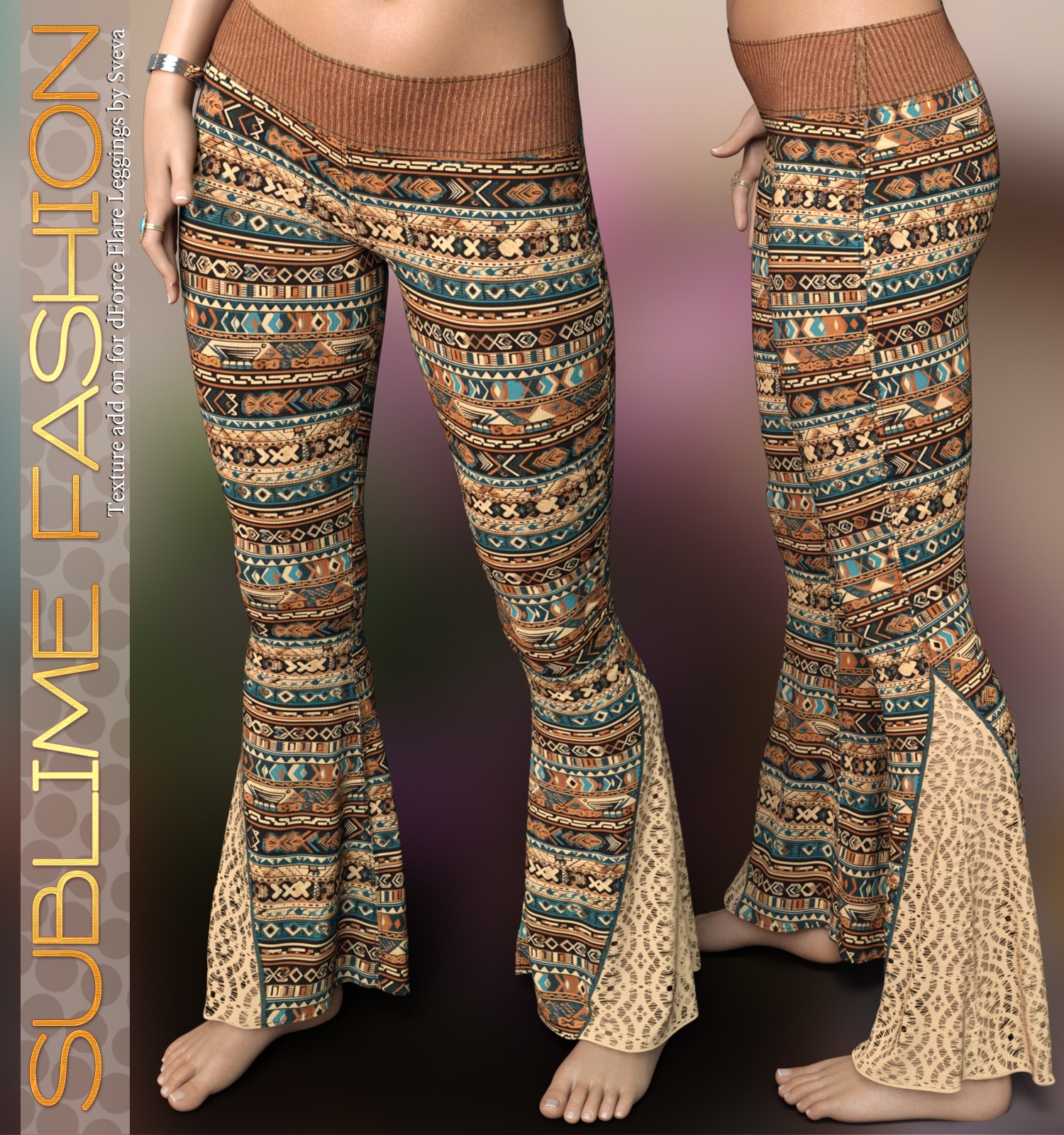 Sublime Fashion for dForce Flare Leggings G8G8.1F by Sveva by N/A