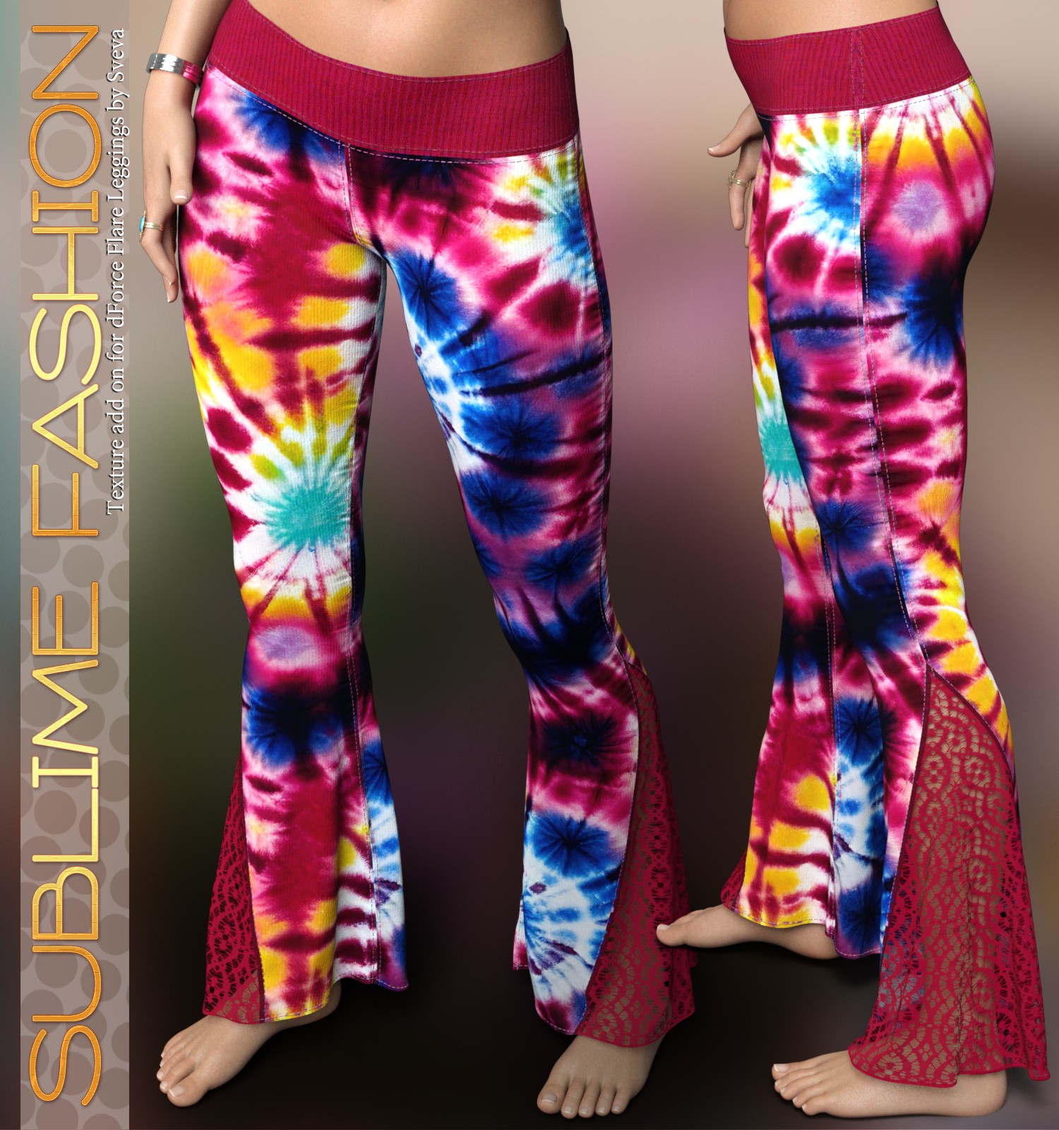Sublime Fashion for dForce Flare Leggings G8G8.1F by Sveva by N/A