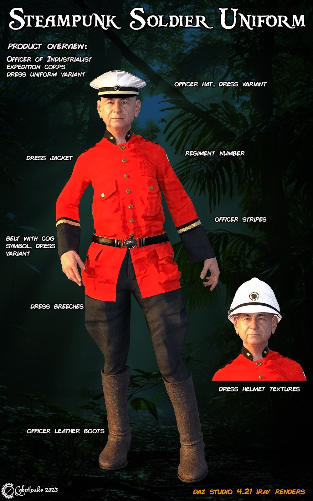 Steampunk Soldier Uniform for G8M by N/A