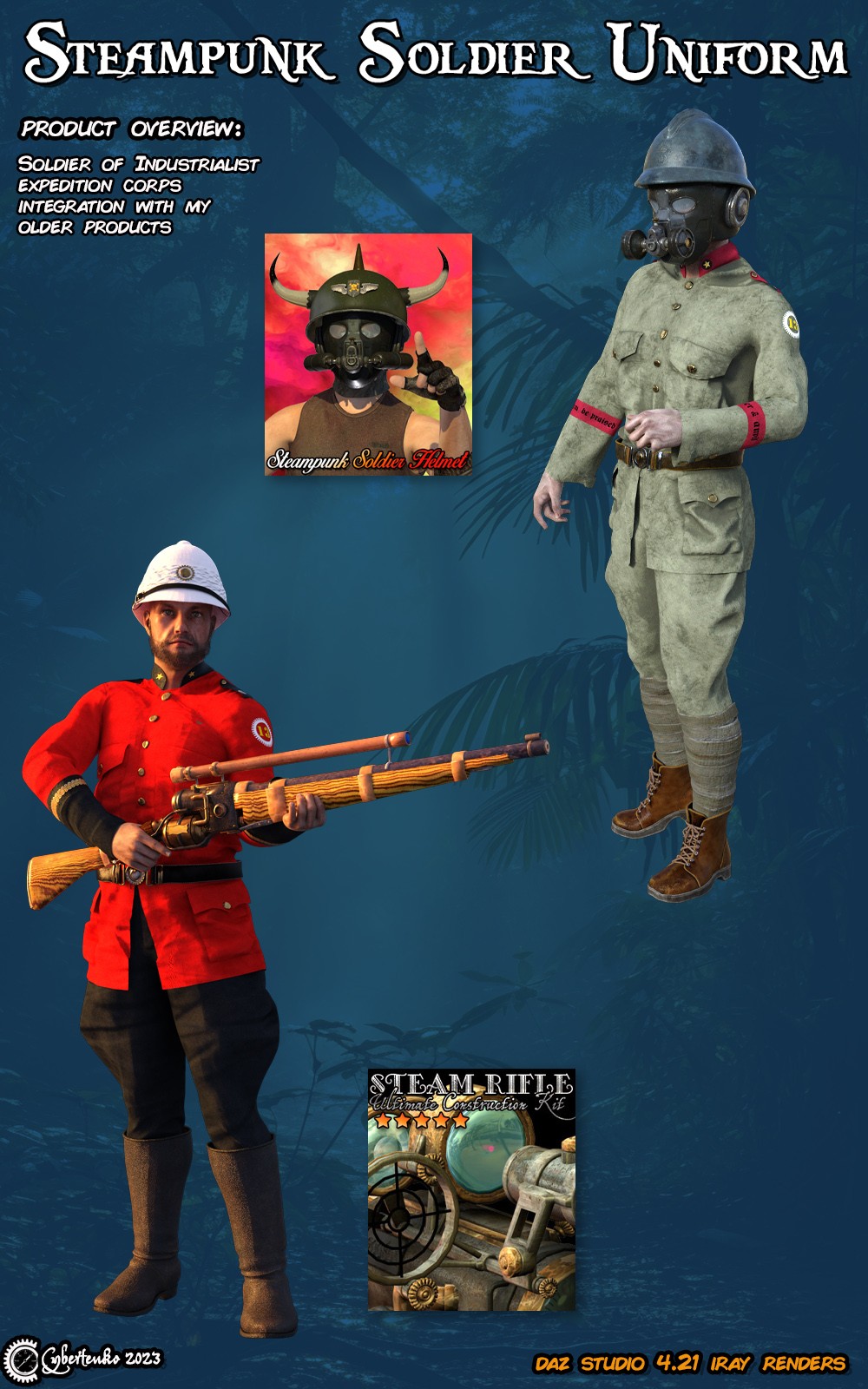 Steampunk Soldier Uniform for G8M by N/A