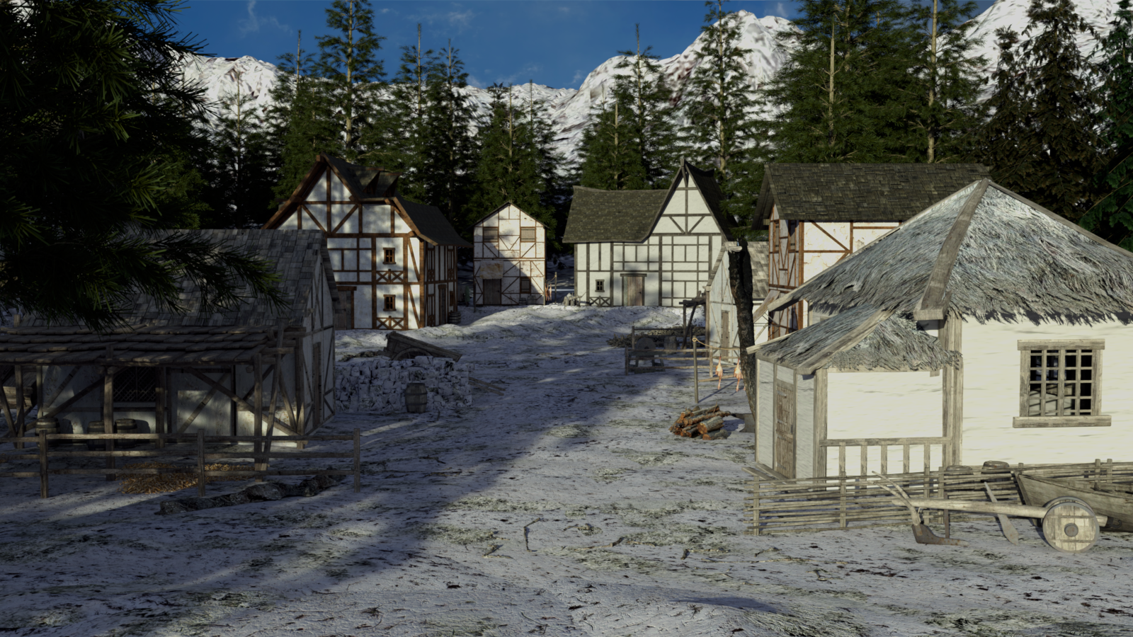 Winter Hamlet for DAZ Studio by N/A