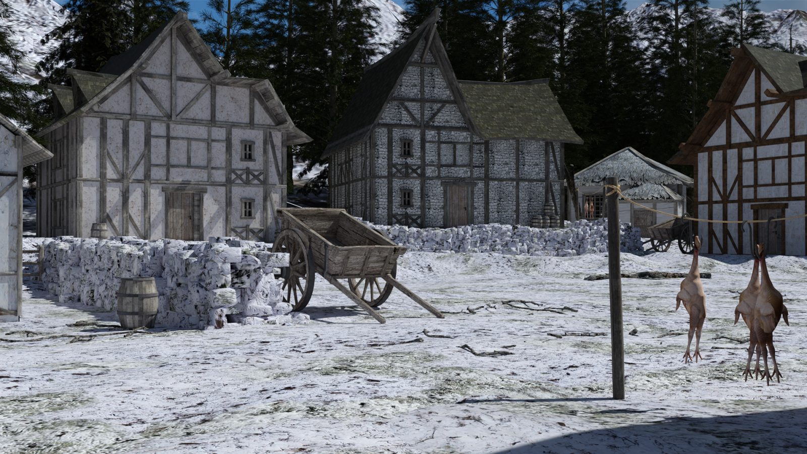 Winter Hamlet for DAZ Studio by N/A
