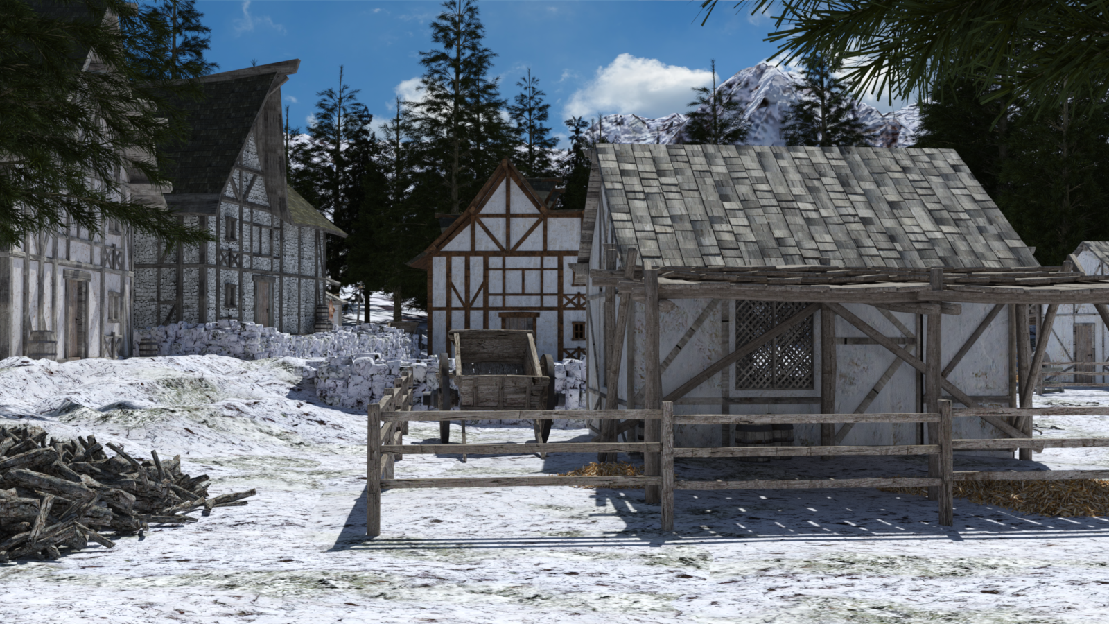 Winter Hamlet for DAZ Studio by N/A