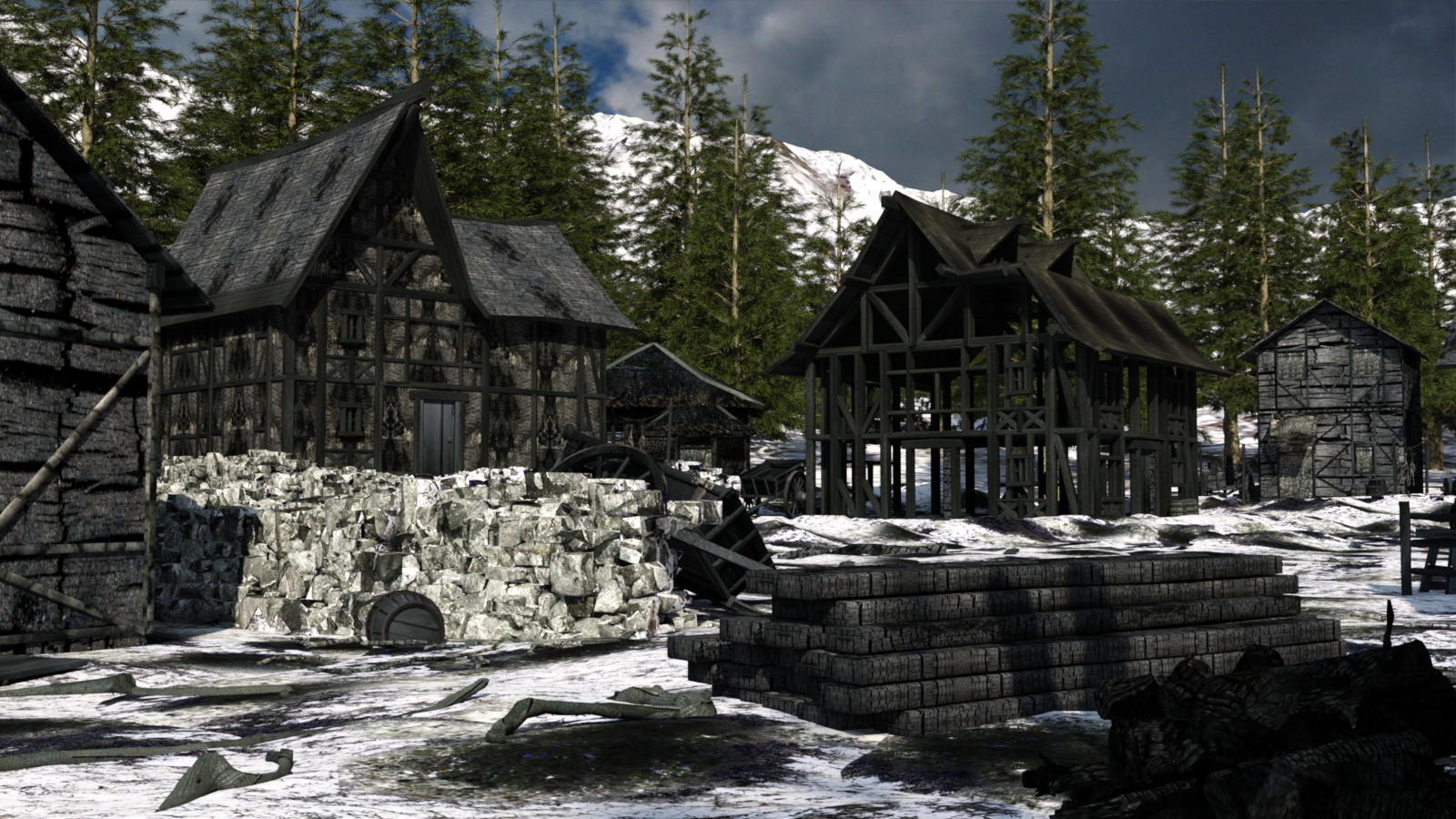 Winter Hamlet for DAZ Studio by N/A