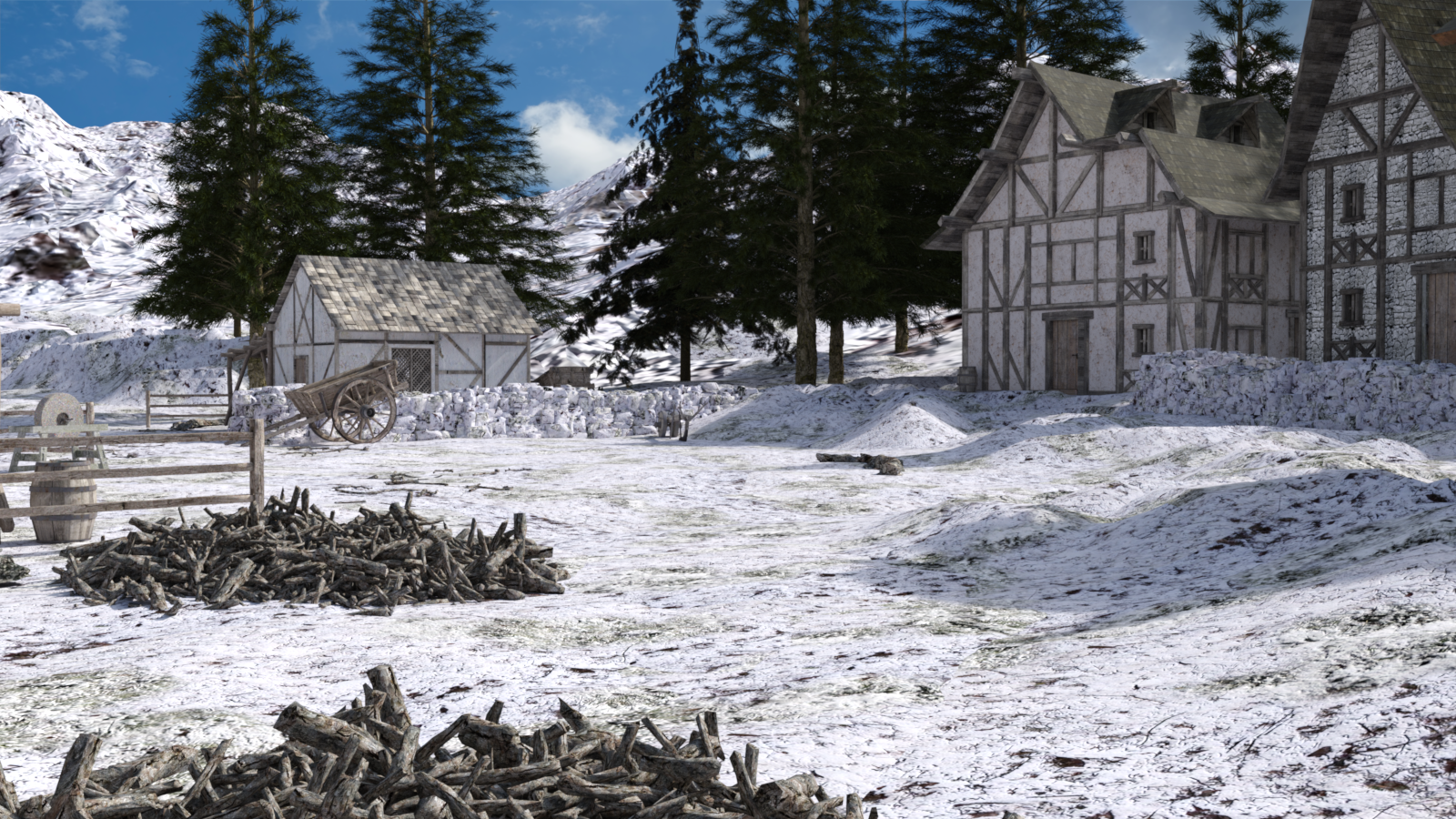 Winter Hamlet for DAZ Studio by N/A