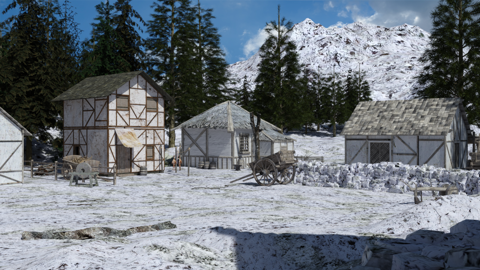 Winter Hamlet for DAZ Studio by N/A