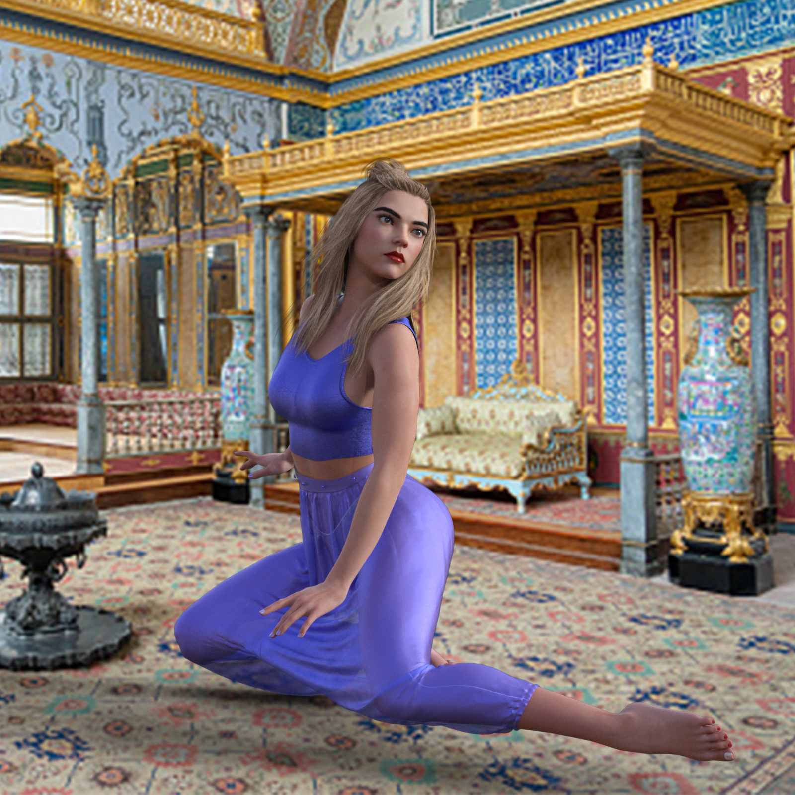 Summer Set for Genesis 8 and 8.1 Females with dForce Pants by N/A