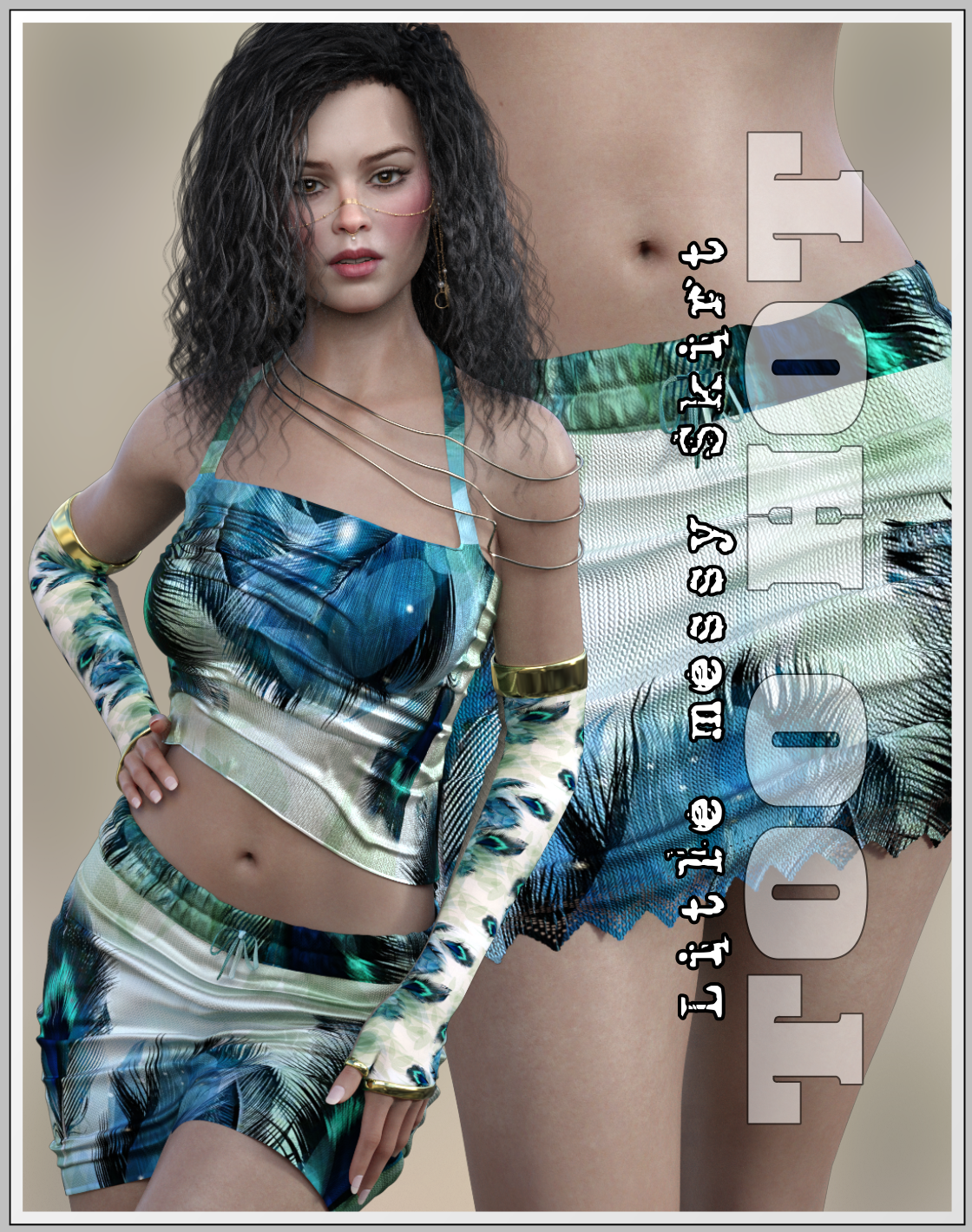 Too Hot- Little Messy Skirt by N/A