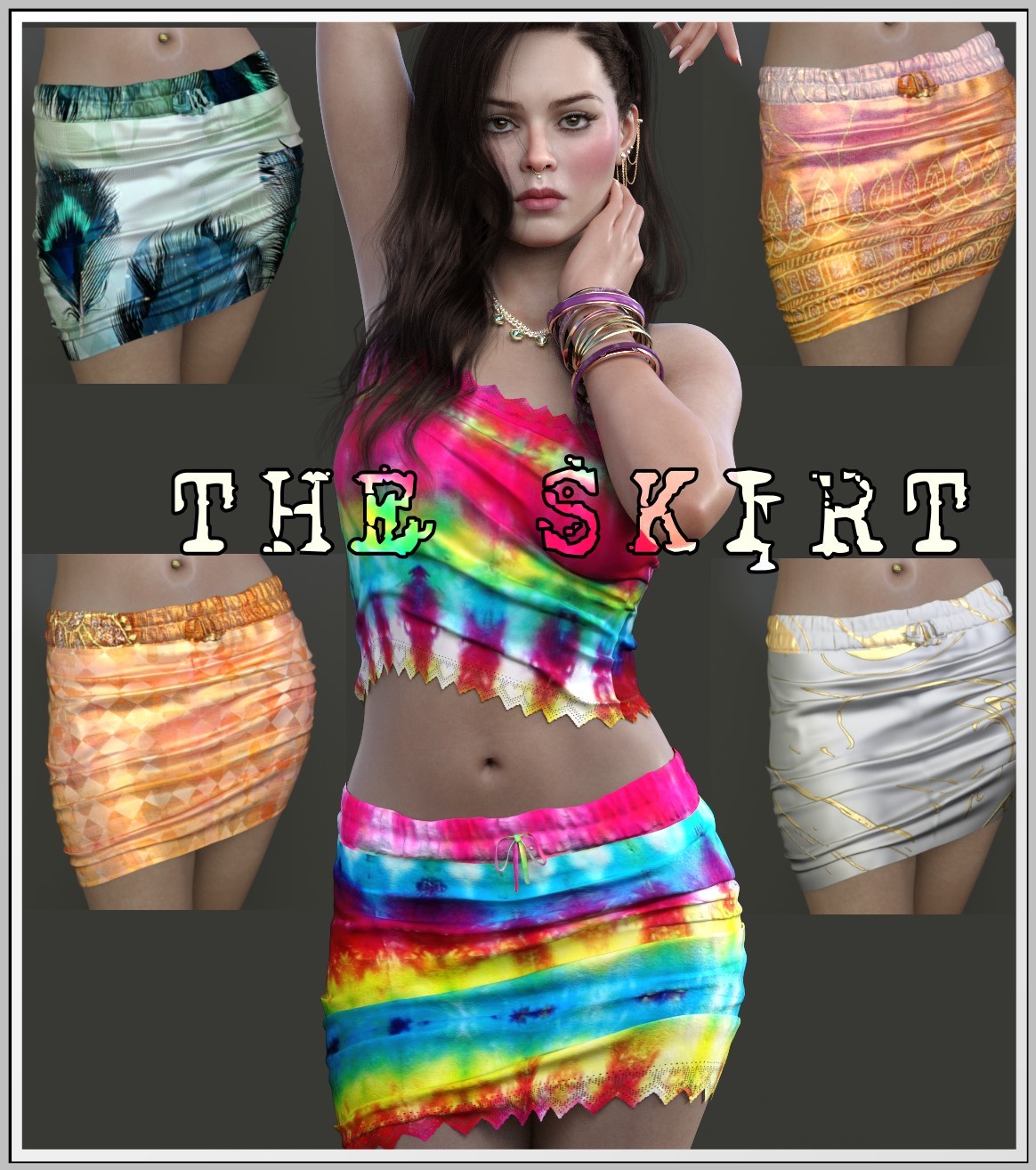 Too Hot- Little Messy Skirt by N/A