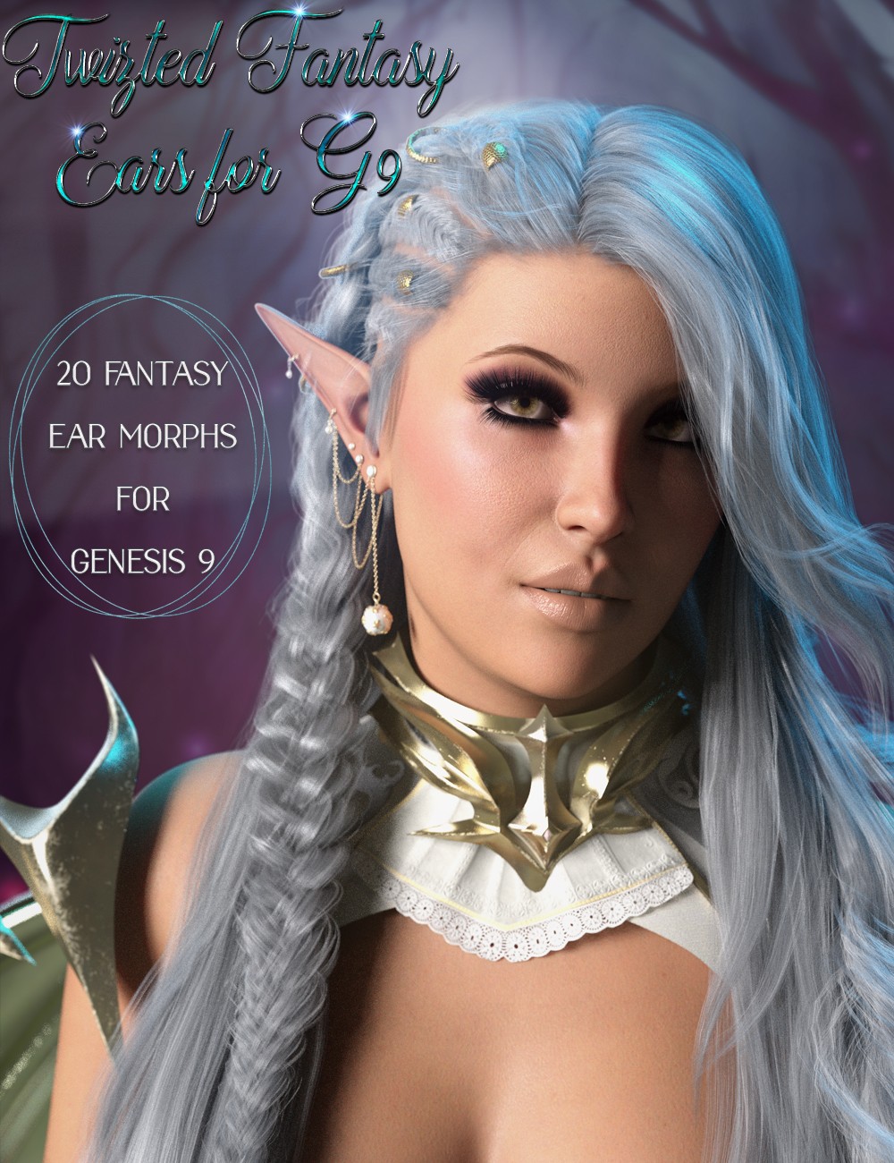 Twizted Fantasy Ears for Genesis 9 by N/A
