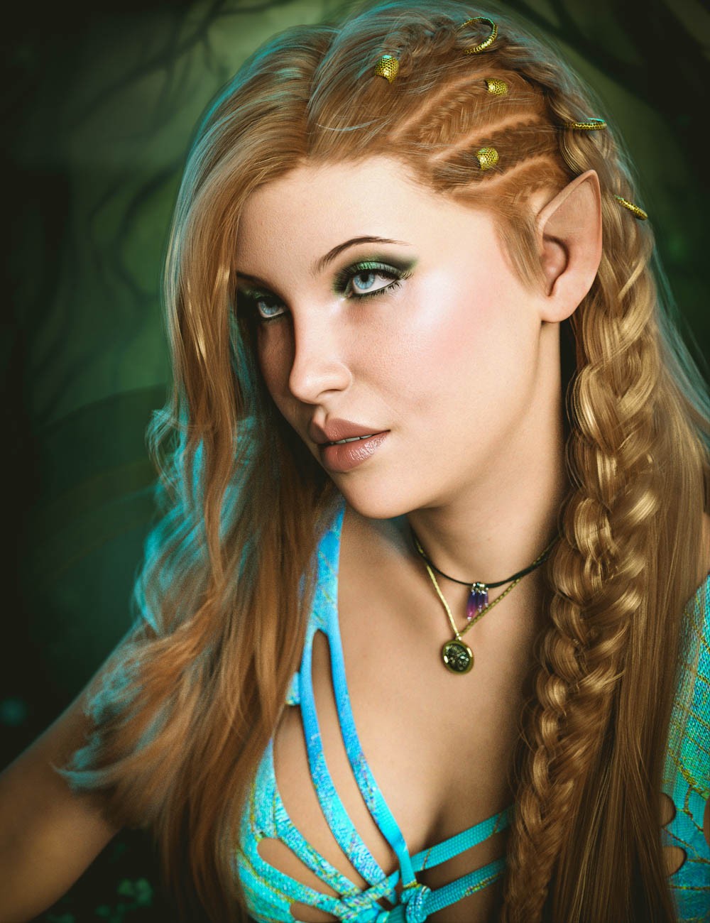 Twizted Fantasy Ears for Genesis 9 by N/A