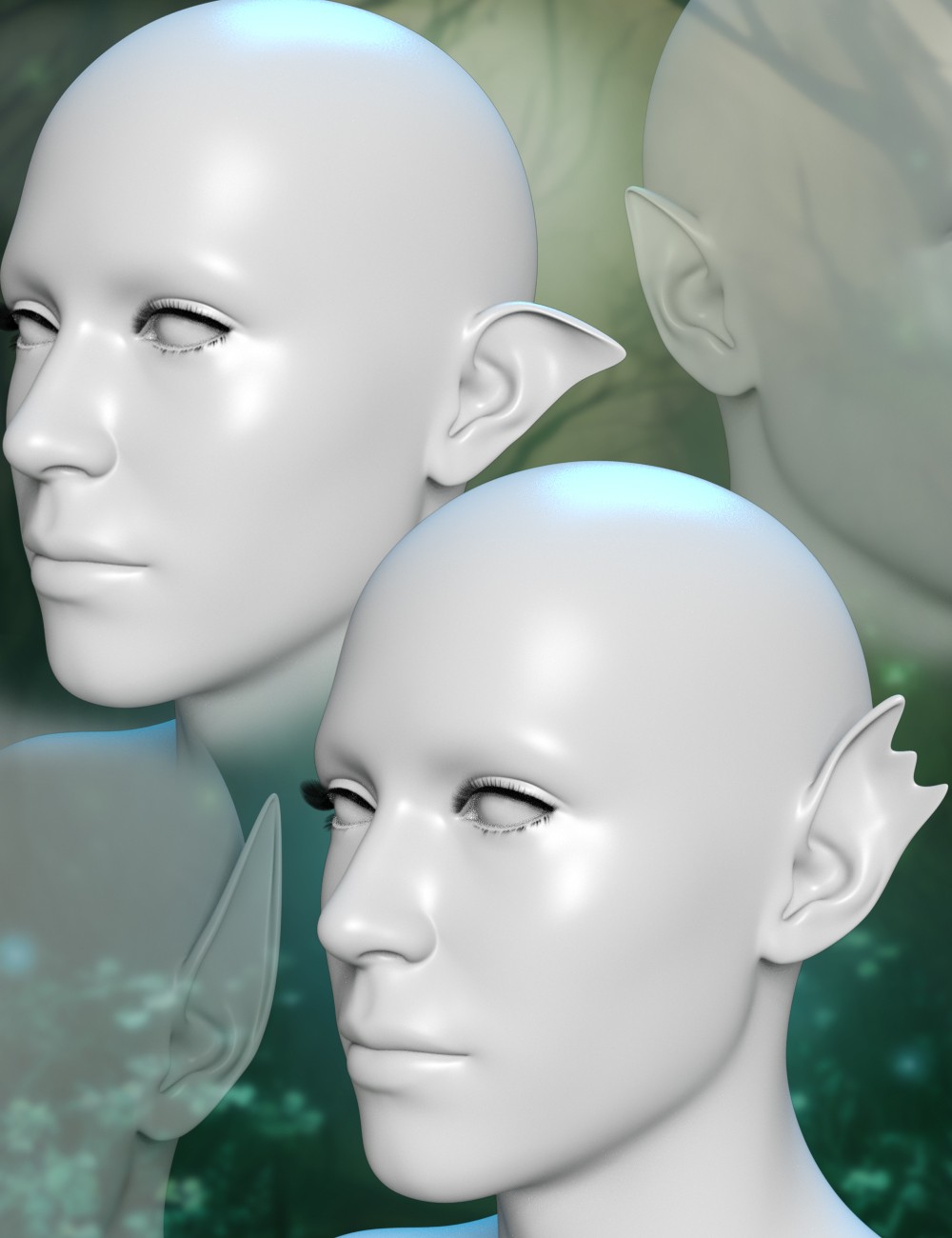 Twizted Fantasy Ears for Genesis 9 by N/A