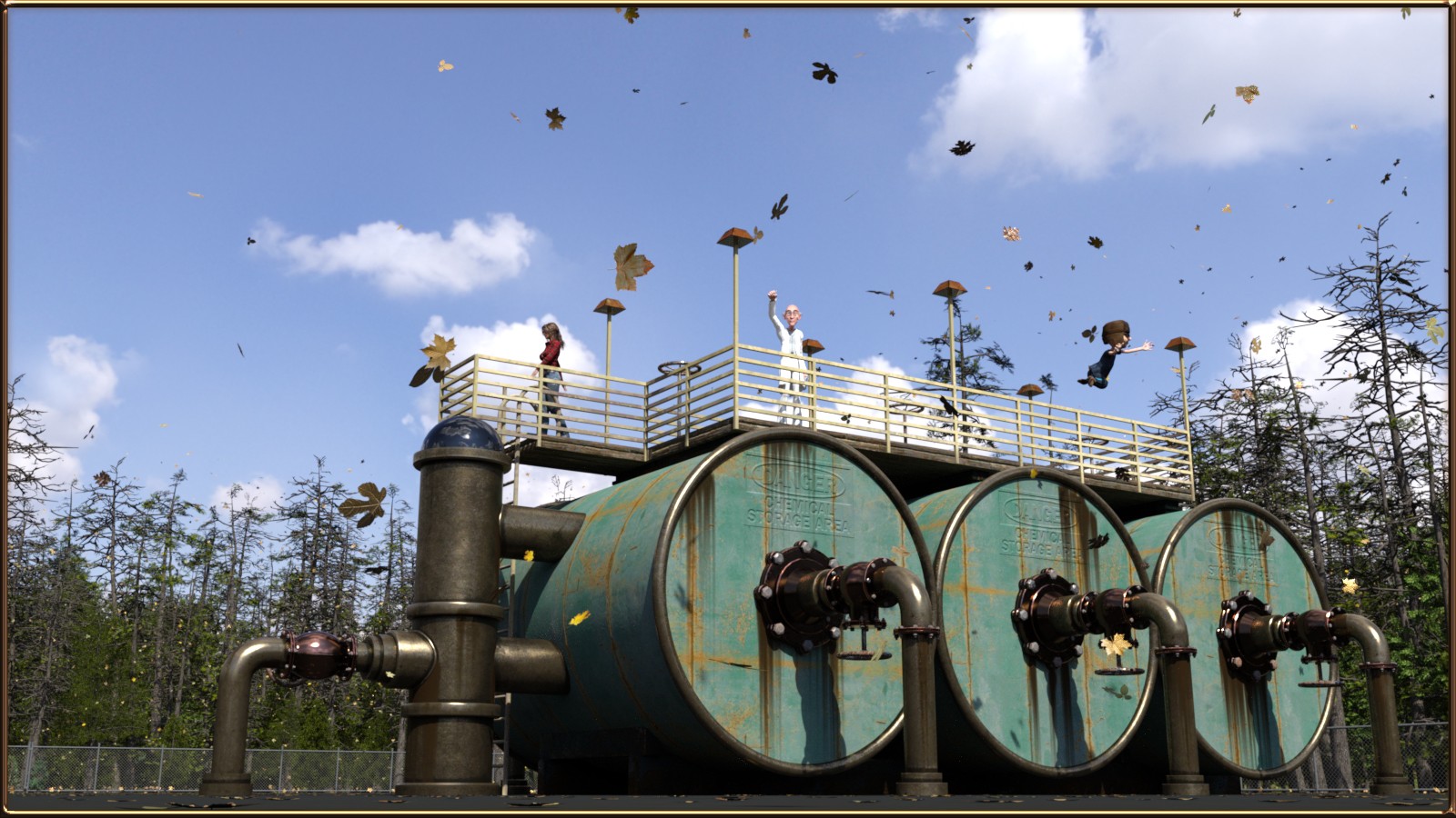 Industrial Warehouse Filter Tanks by N/A