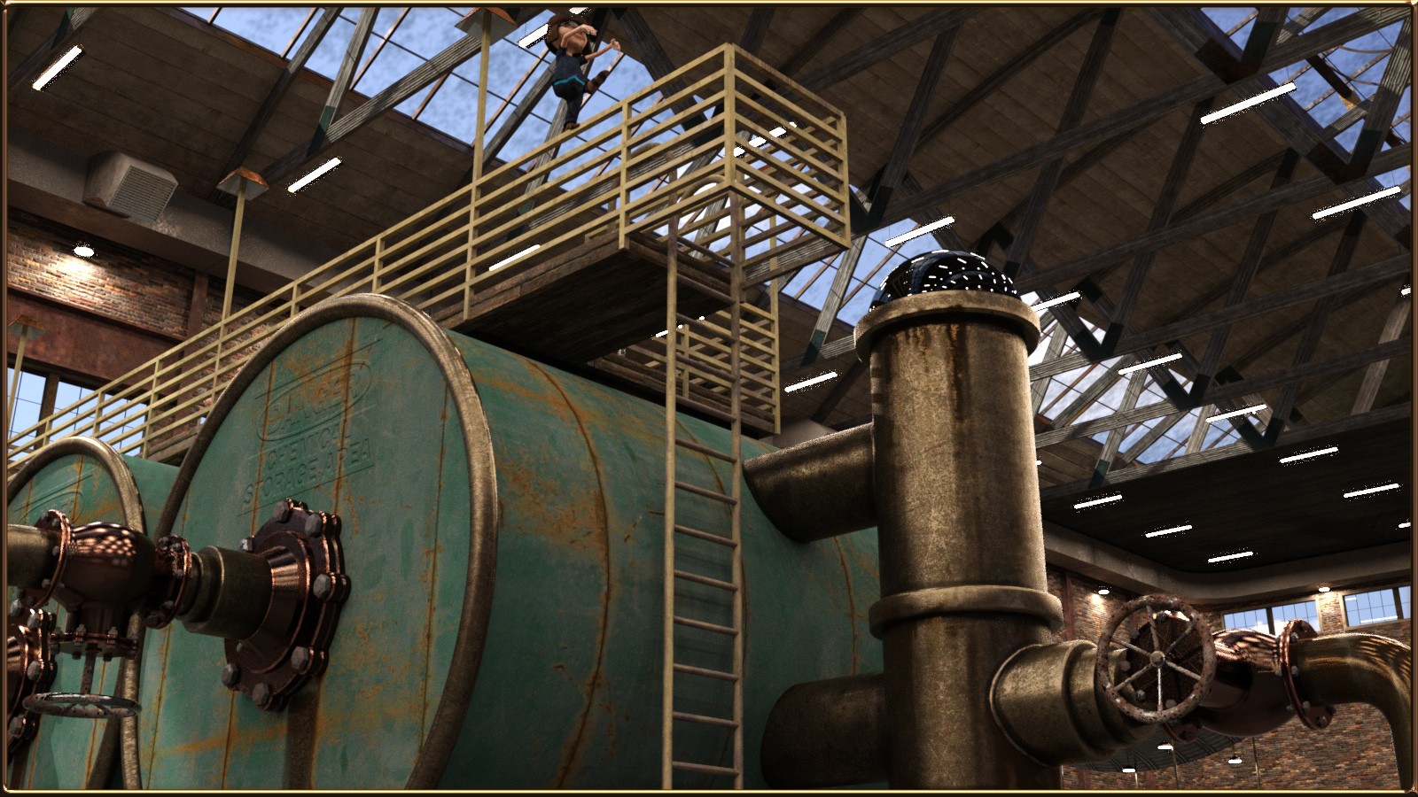 Industrial Warehouse Filter Tanks by N/A