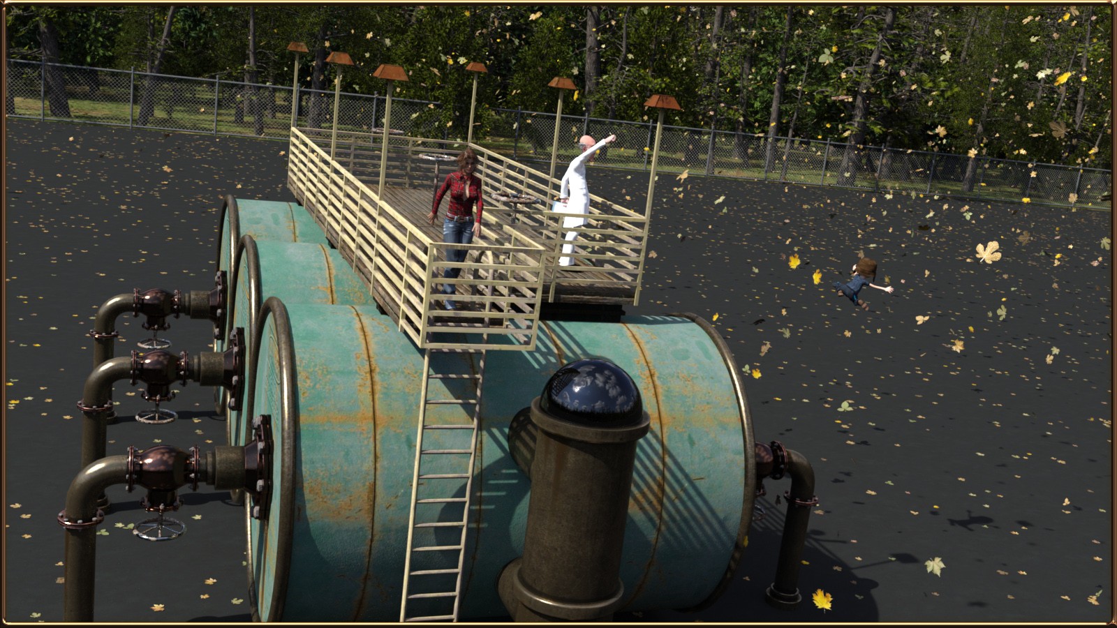 Industrial Warehouse Filter Tanks by N/A