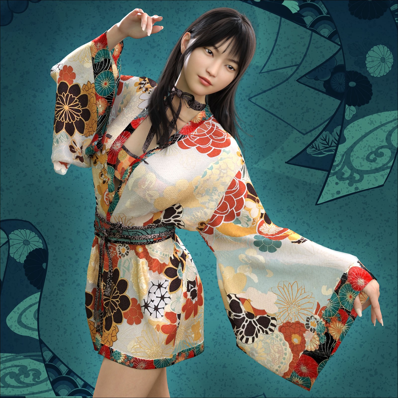Karafuru for the Japanese Kimono dforce by N/A