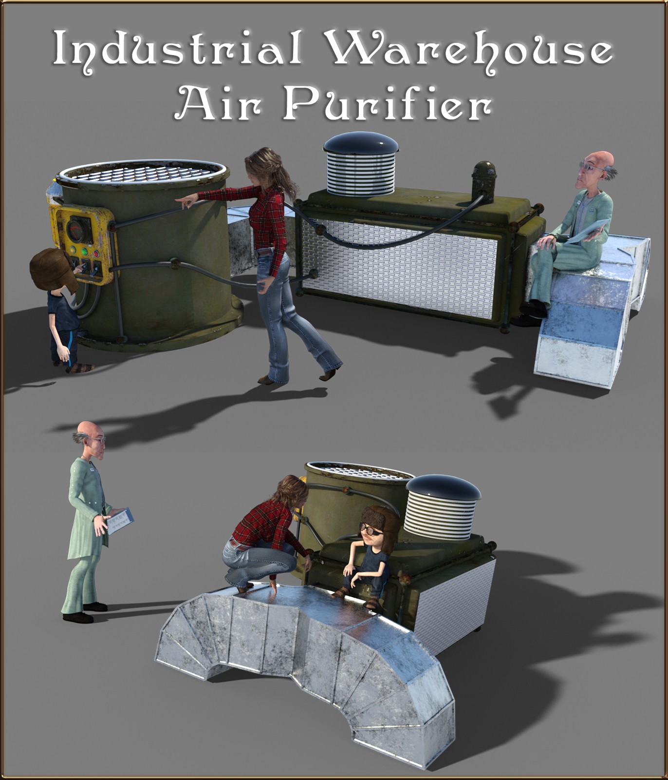 Industrial Warehouse Air Purifier by N/A