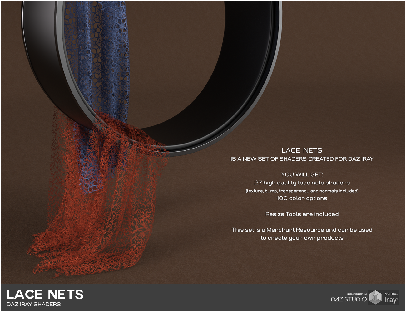 Daz Iray - Lace Nets by N/A