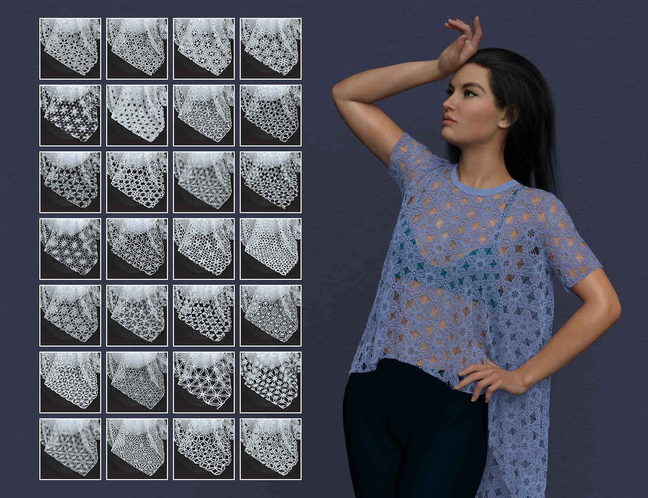 Daz Iray - Lace Nets by N/A