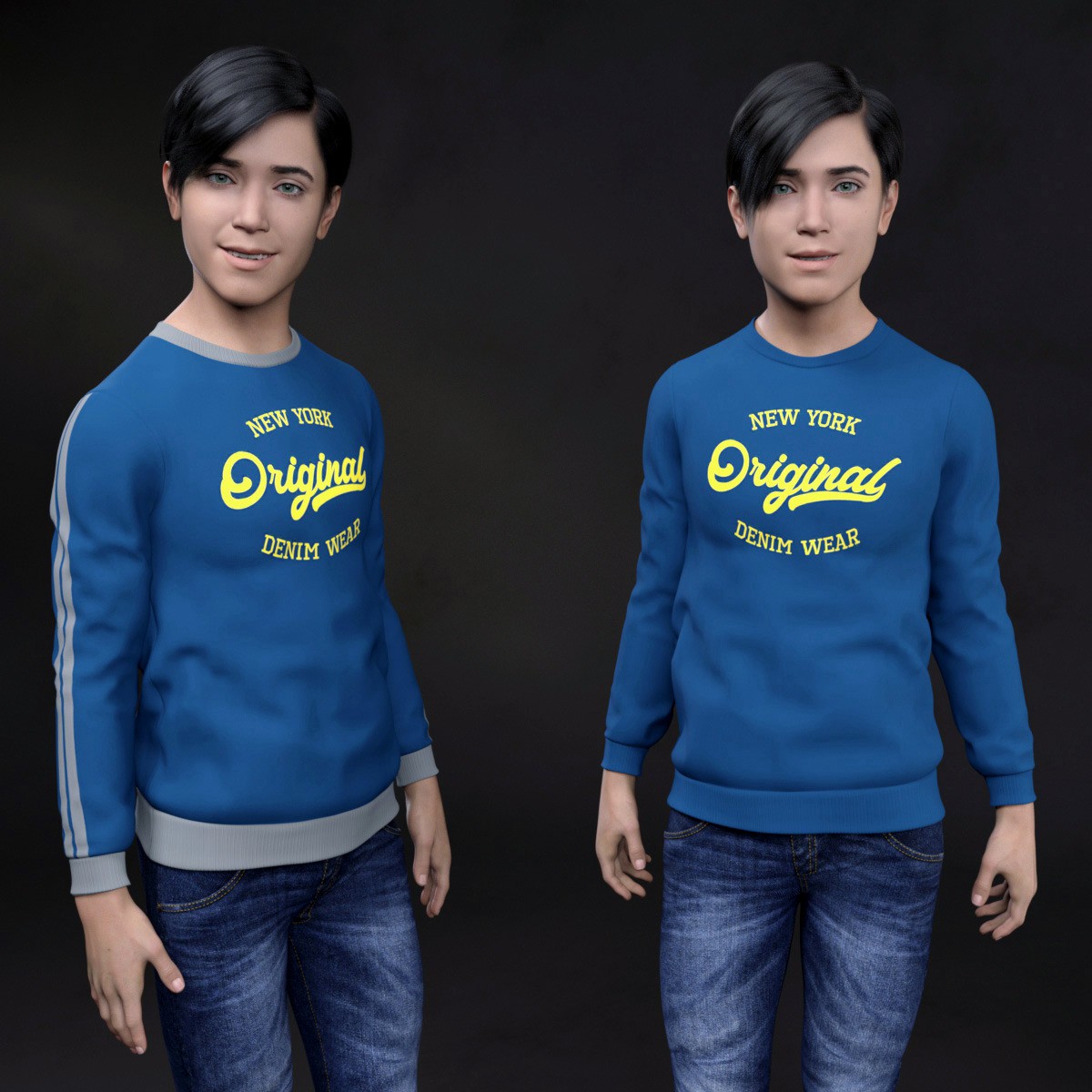 Urban Style Sweatshirts for G8M MEGA Wardrobe by N/A