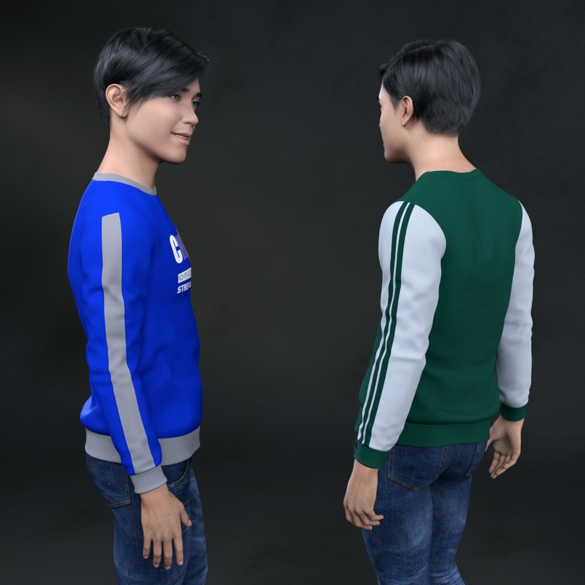 Urban Style Sweatshirts for G8M MEGA Wardrobe by N/A
