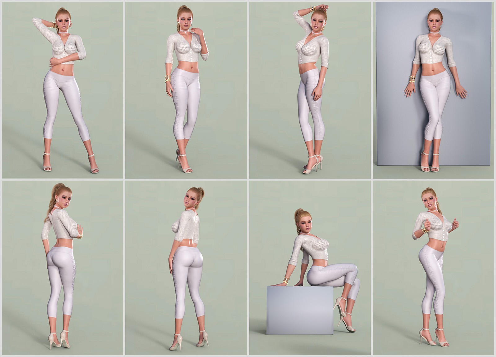 Model Girls Poses For G8/8.1/9 by N/A