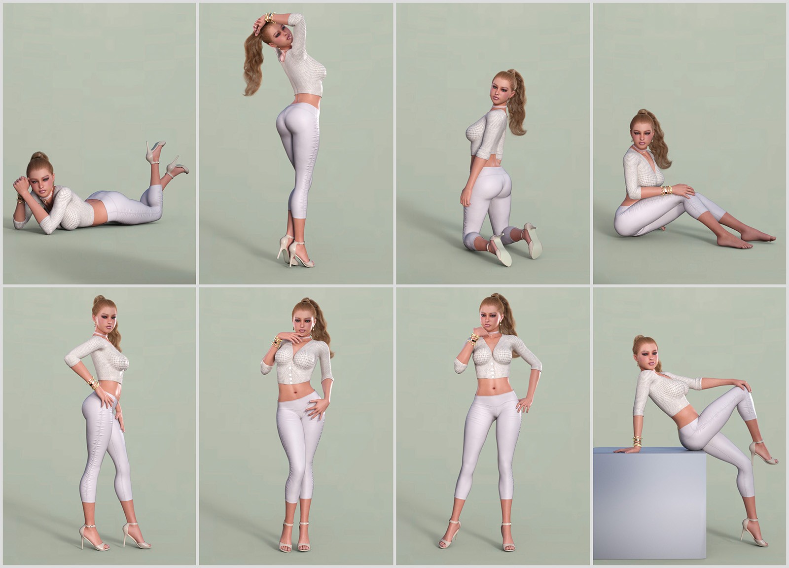 Model Girls Poses For G8/8.1/9 by N/A