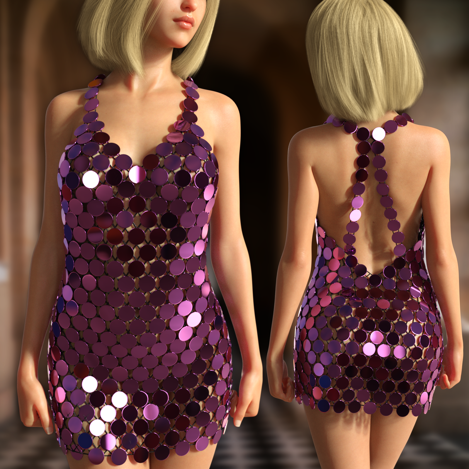 dForce Mirror Dress for G8F by N/A