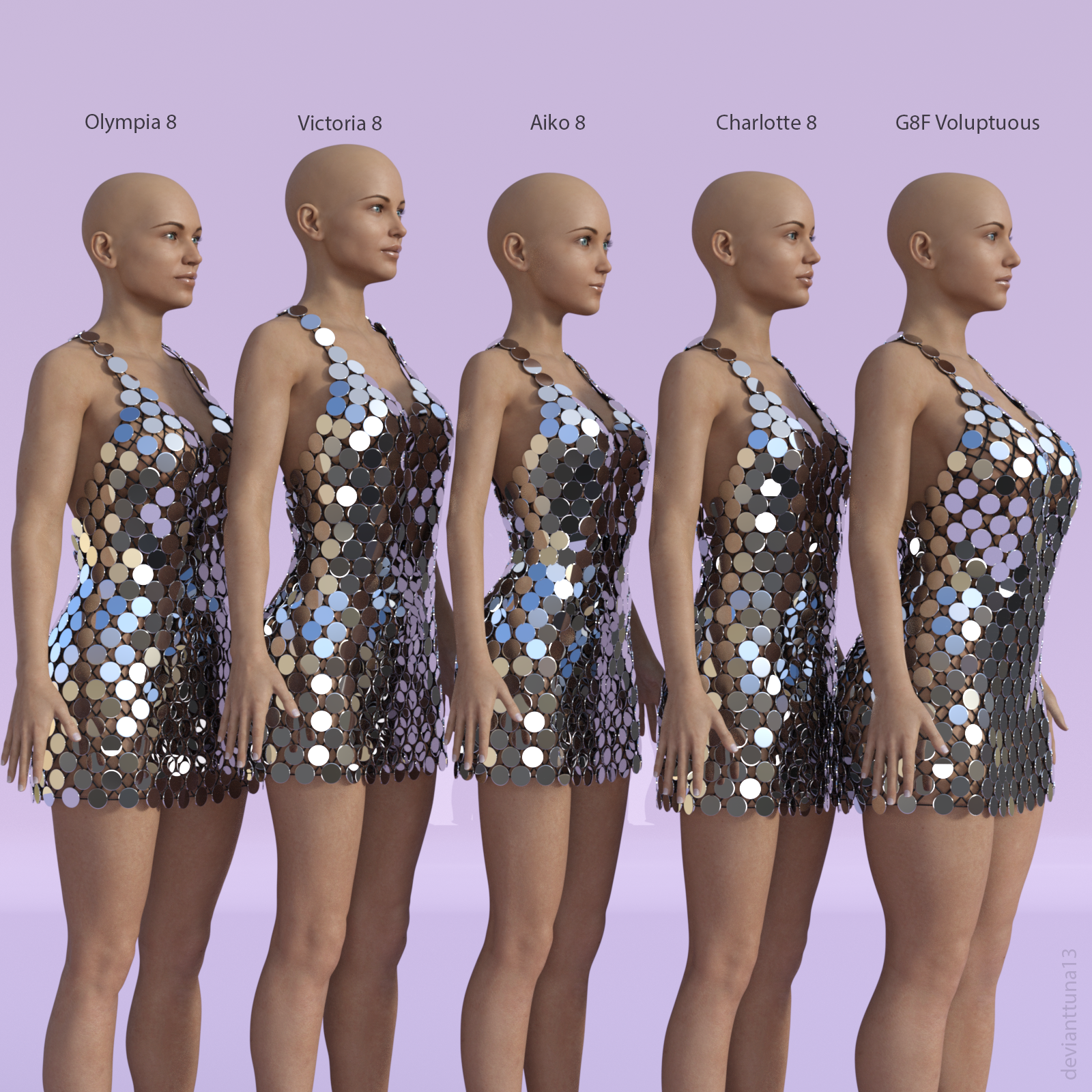 dForce Mirror Dress for G8F by N/A