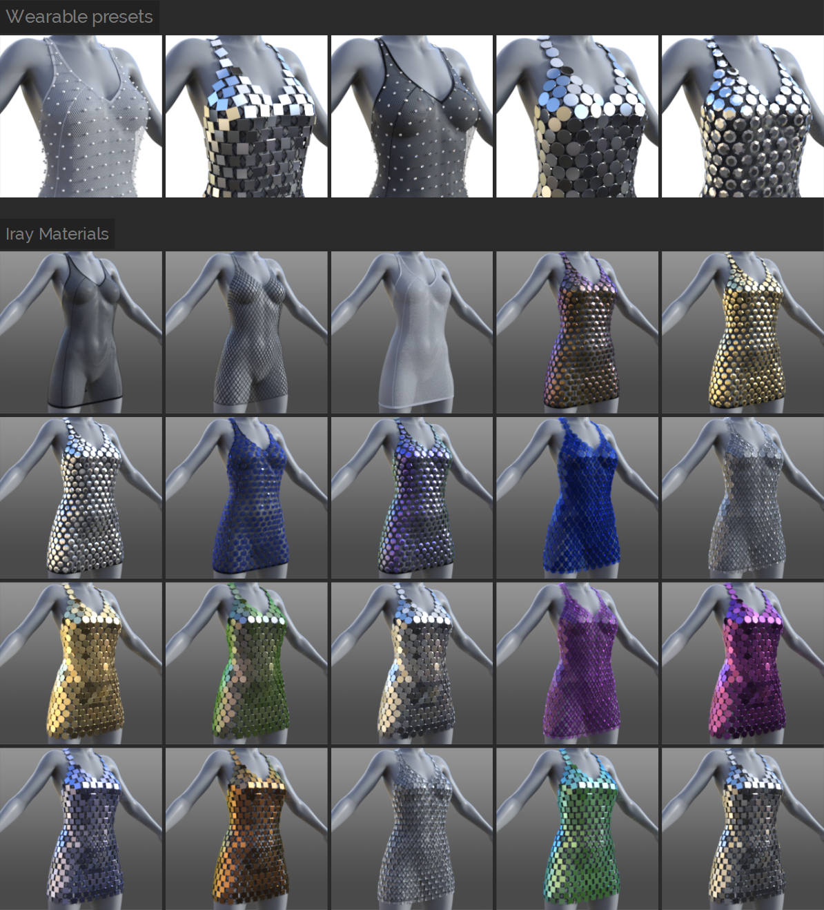 dForce Mirror Dress for G8F by N/A