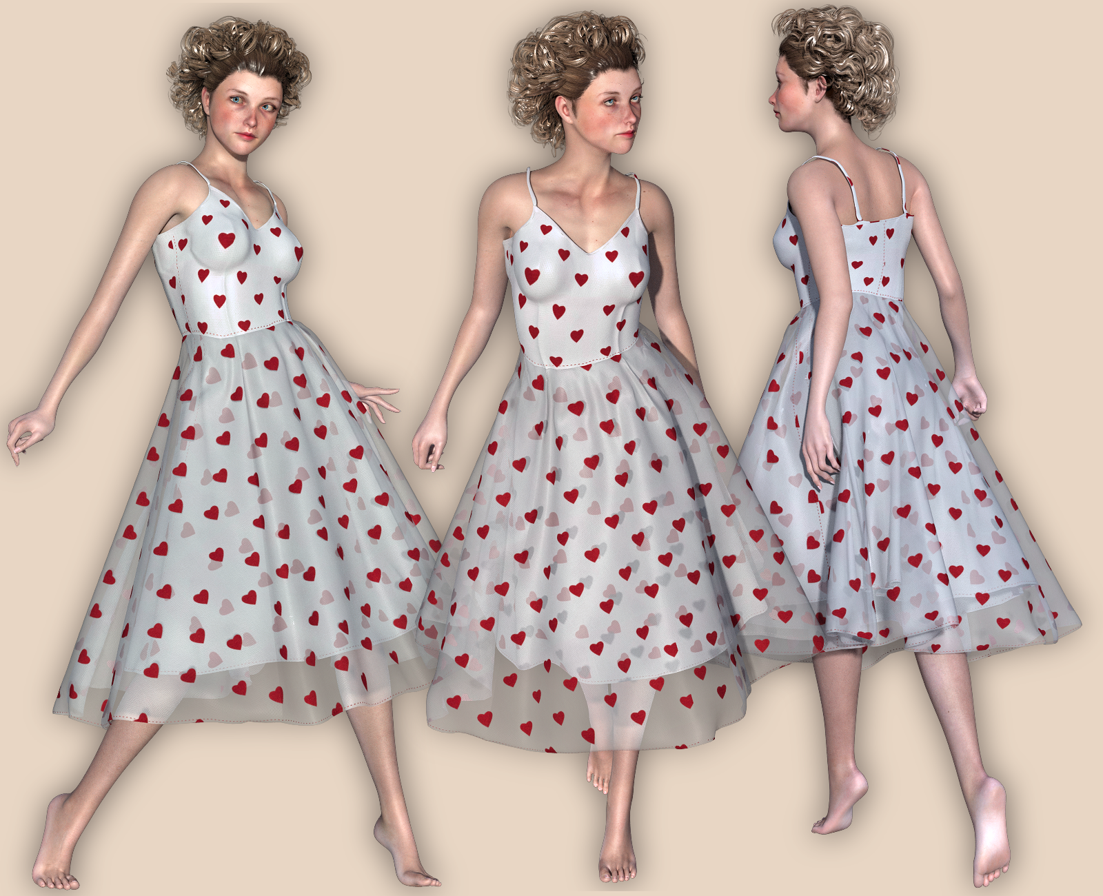 Vintage Dress for La Femme 1 and 2 by N/A