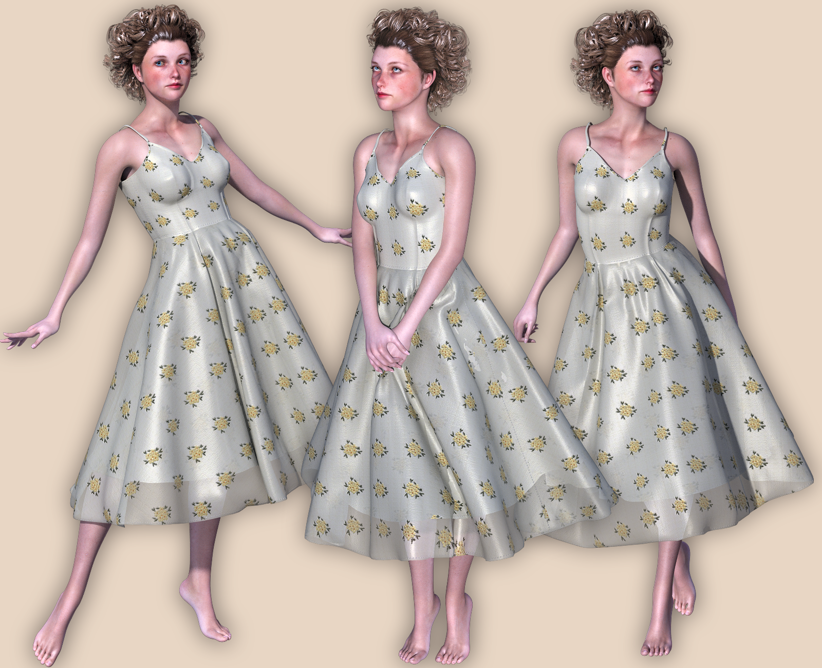 Vintage Dress for La Femme 1 and 2 by N/A