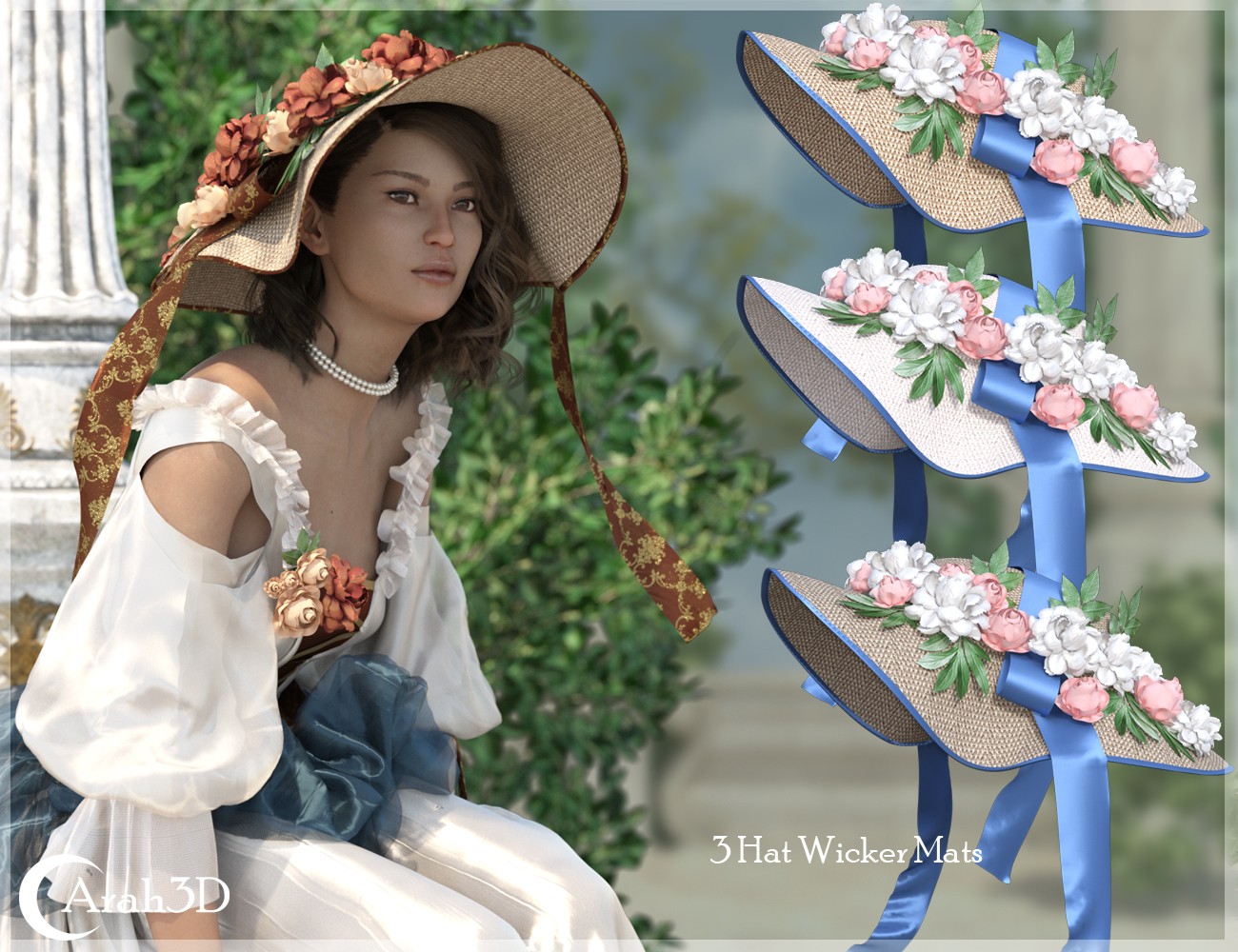 Arah3D Pastoral Summer D-force Outfit for G8F by N/A