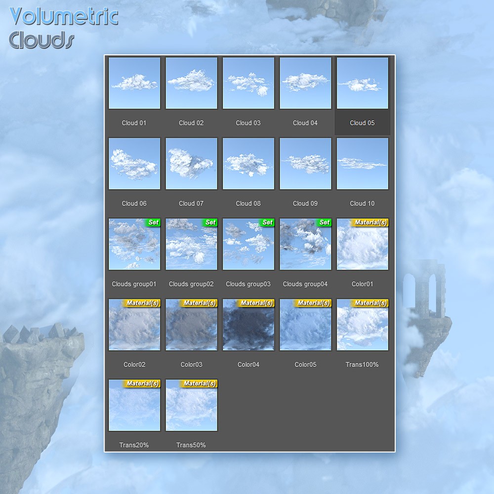 Volumetric Clouds for Daz Studio by N/A