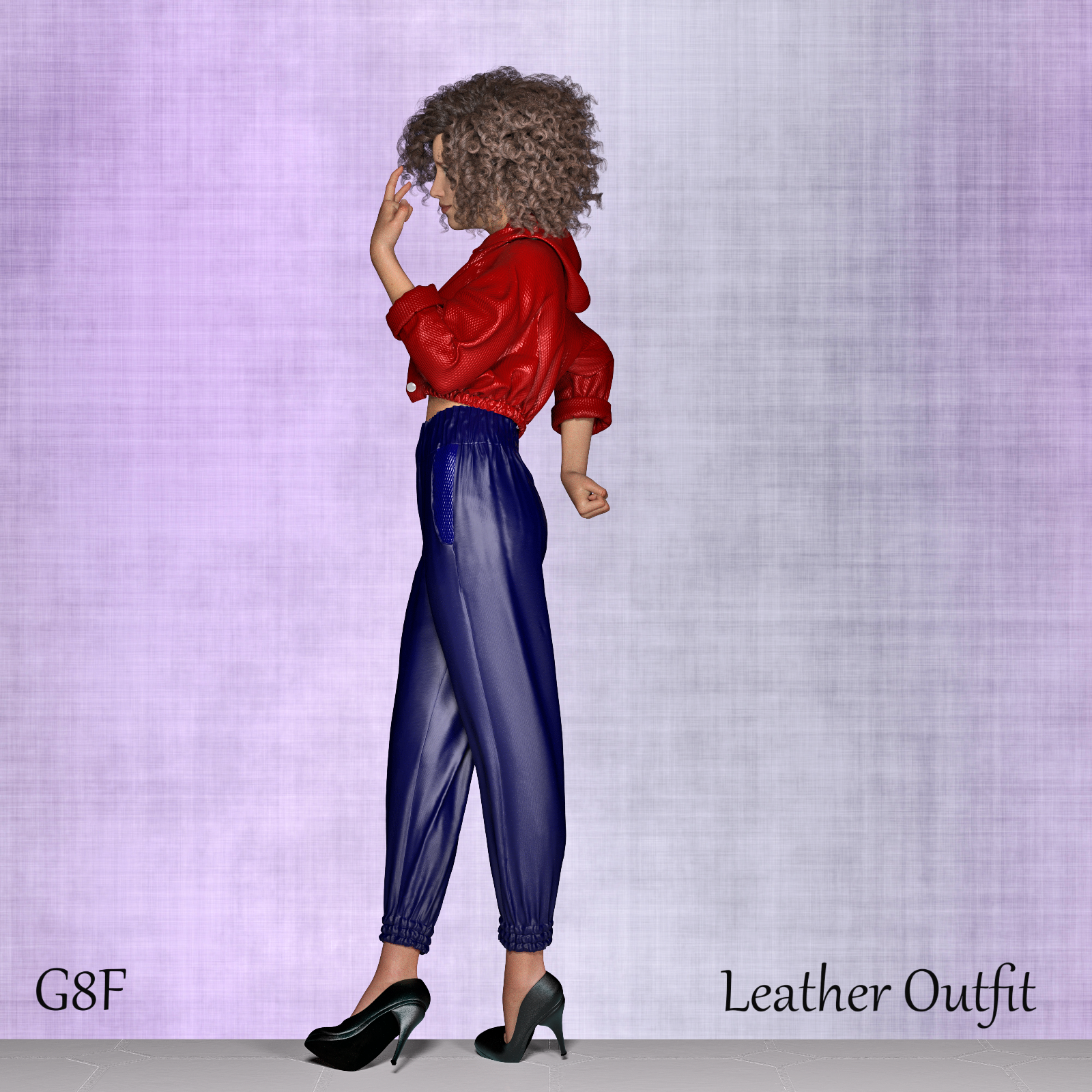 Leather Outfit for Genesis 8 and 8.1 Females by N/A