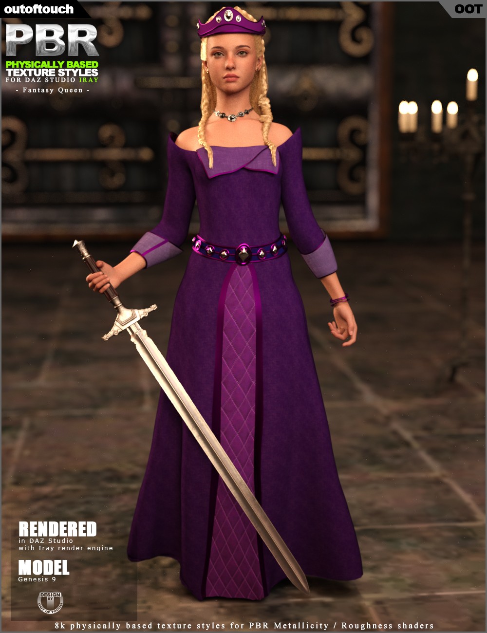 OOT PBR Texture Styles for Fantasy Queen by N/A