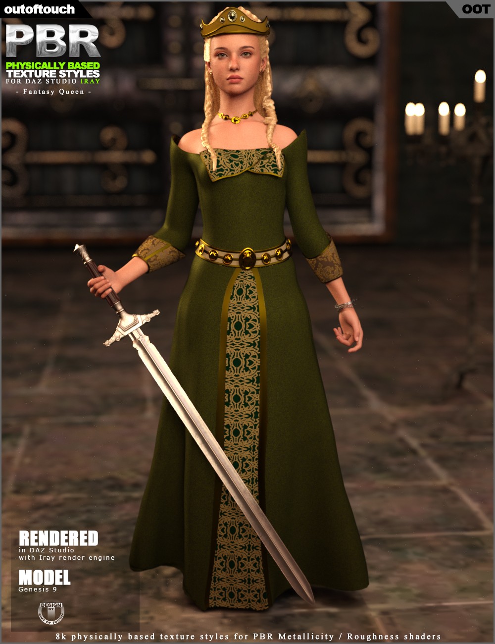 OOT PBR Texture Styles for Fantasy Queen by N/A