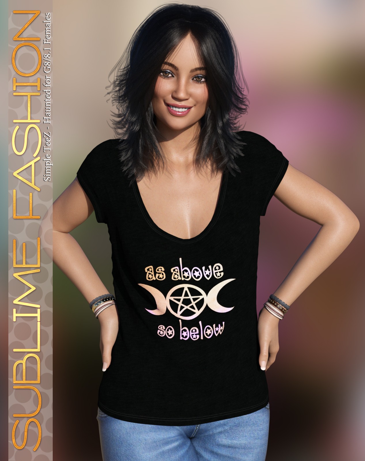 Sublime Fashion Simple TeeZ - Haunted for G8/8.1 by N/A